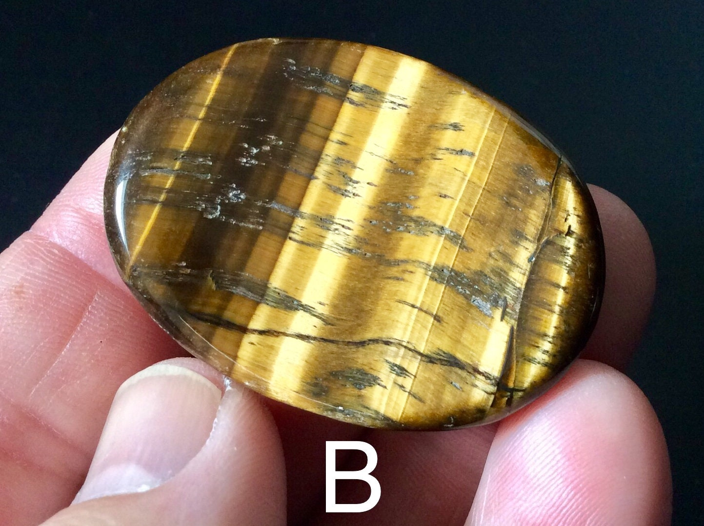 Tiger Eye Thumb/Worry Stones Group 5