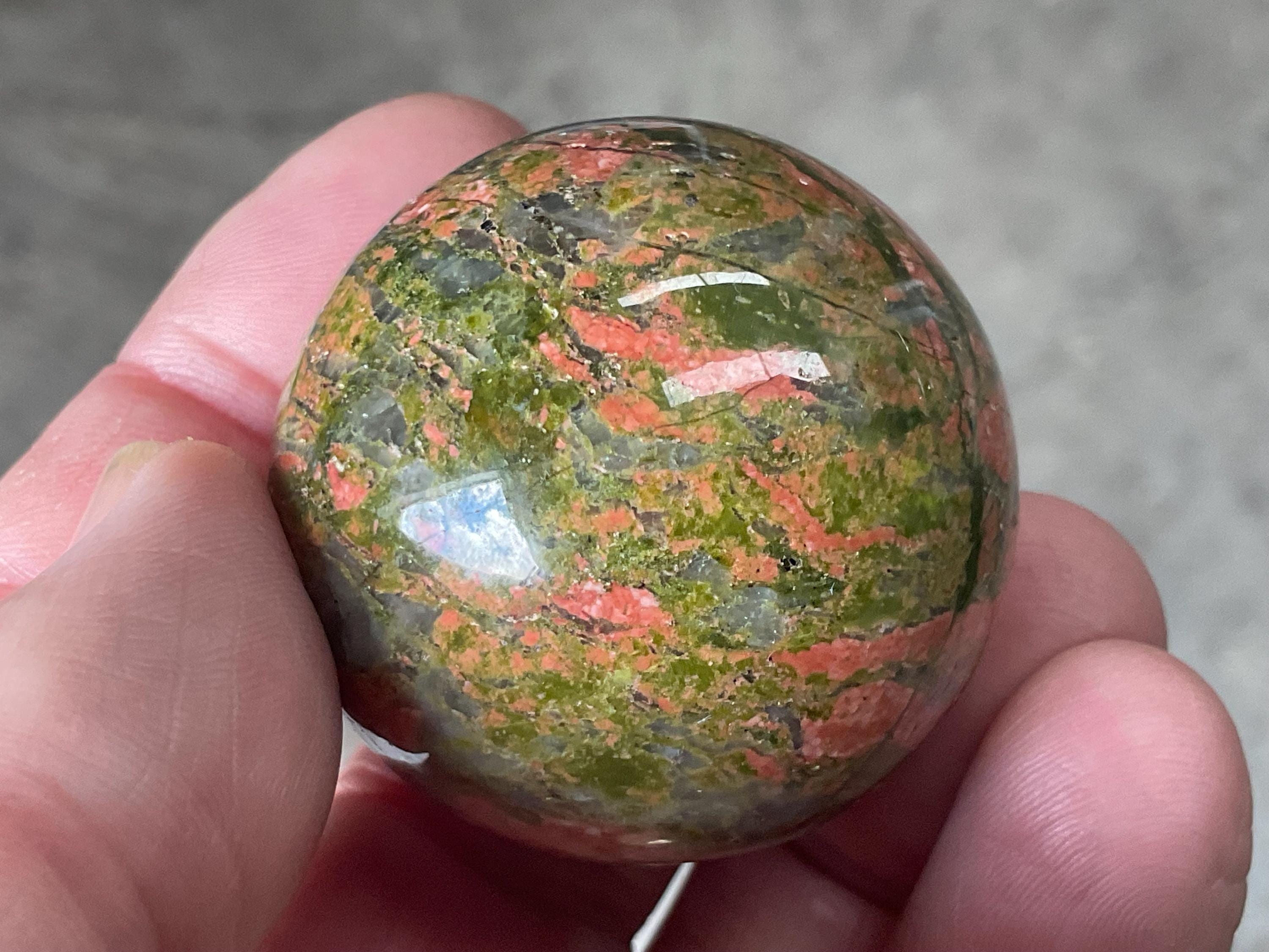 84g Unakite Sphere 1A