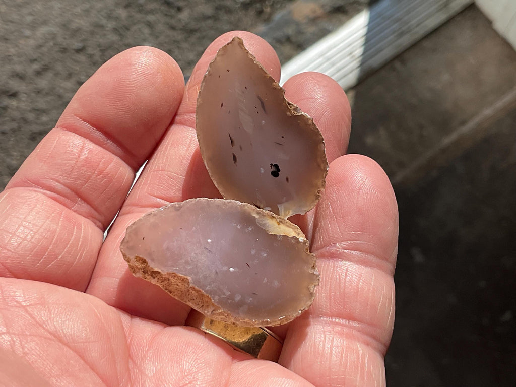 24g Small Brazilian Polished Agate Pair E