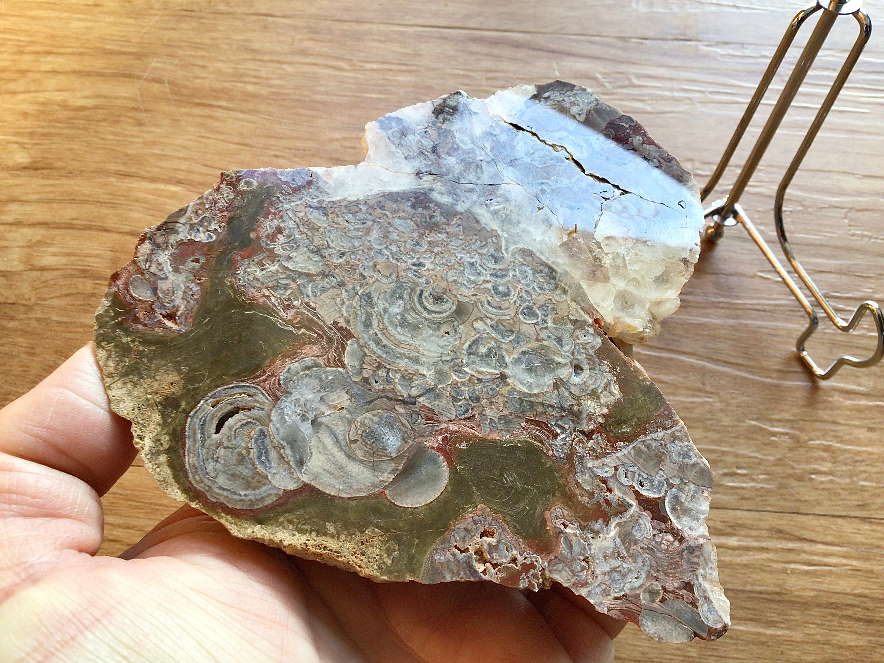 322g Polished Utah Rhyolite Slab A