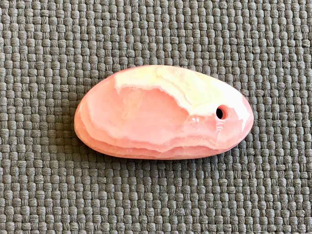 2g Rhodochrosite Drilled Pendant 2A