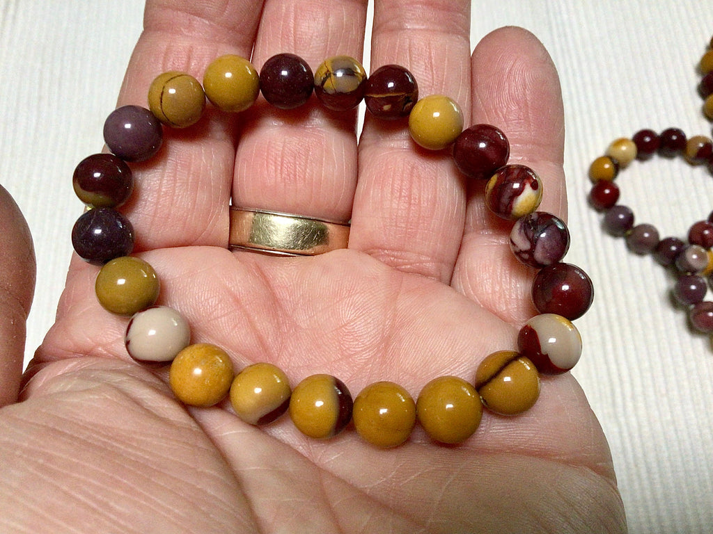 Mookaite 8mm Bead Bracelet