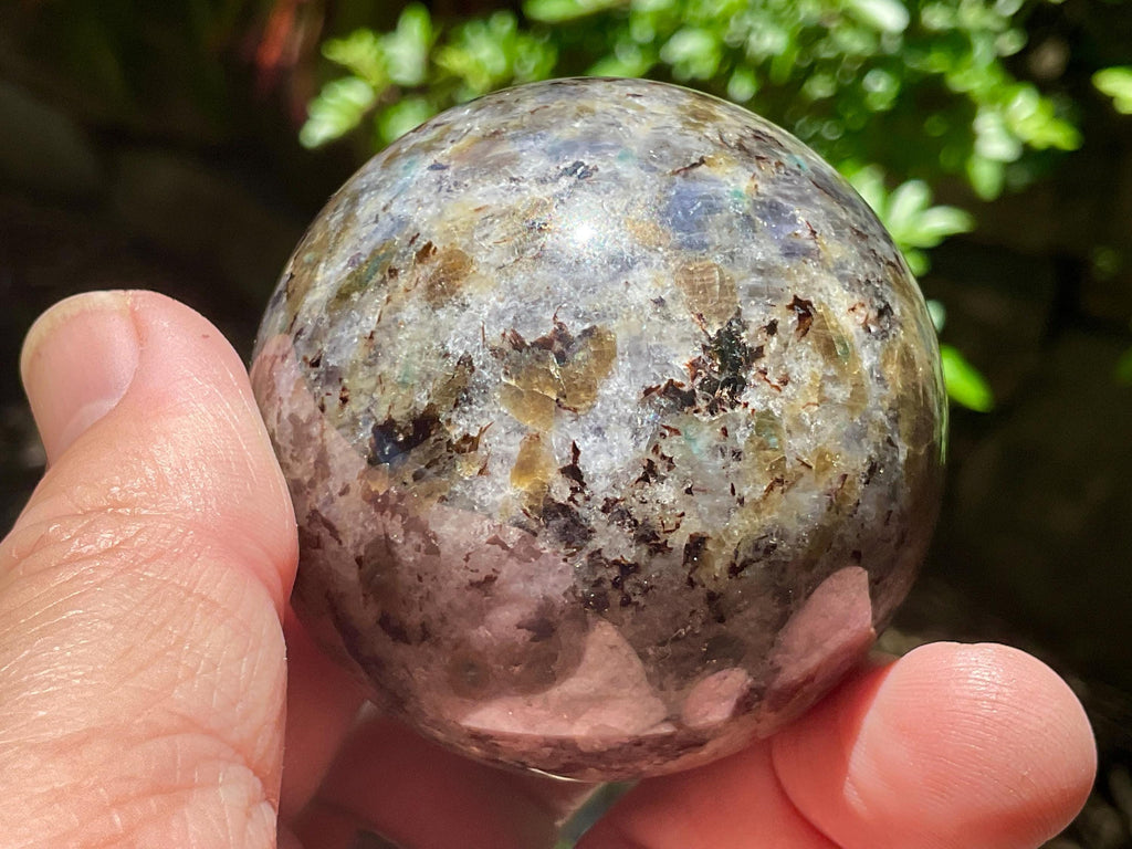 214g Iolite with Apatite Sphere 2B