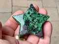 70g Ruby in Zoisite Polished Star 1B