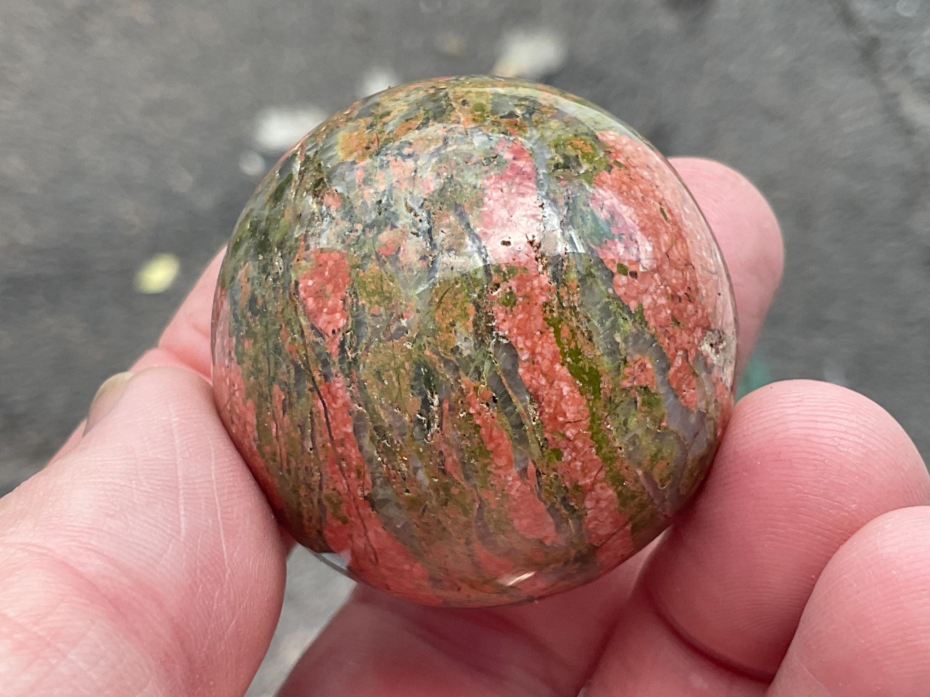 84g Unakite Sphere 1A