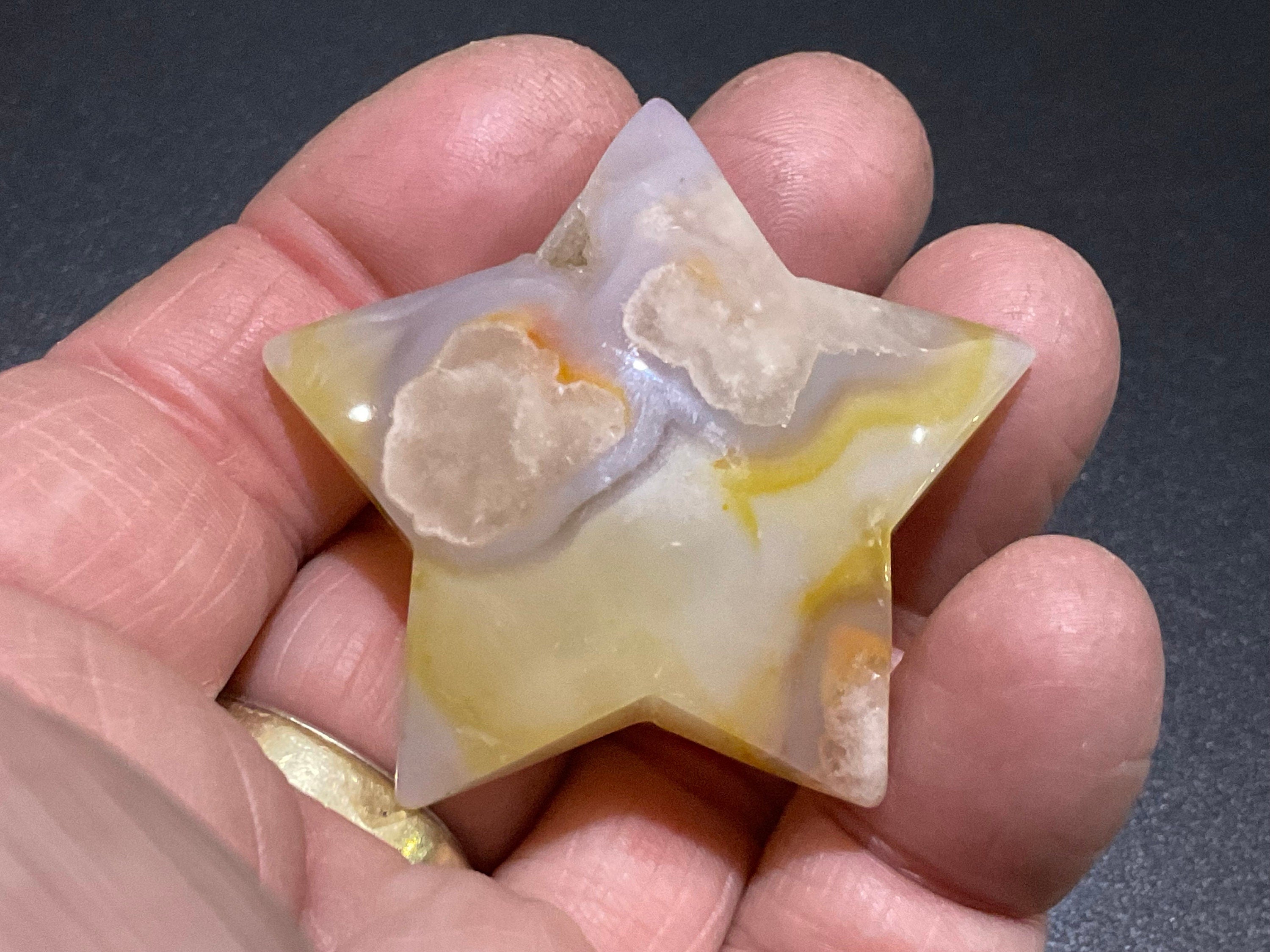 30g Flower Agate Star 1C