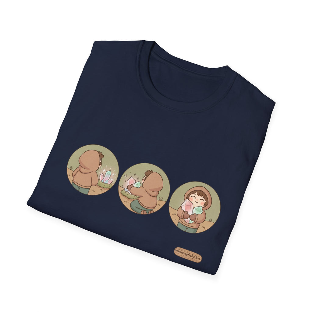 Women’s Tee Cute Three-Panel Crystal Find