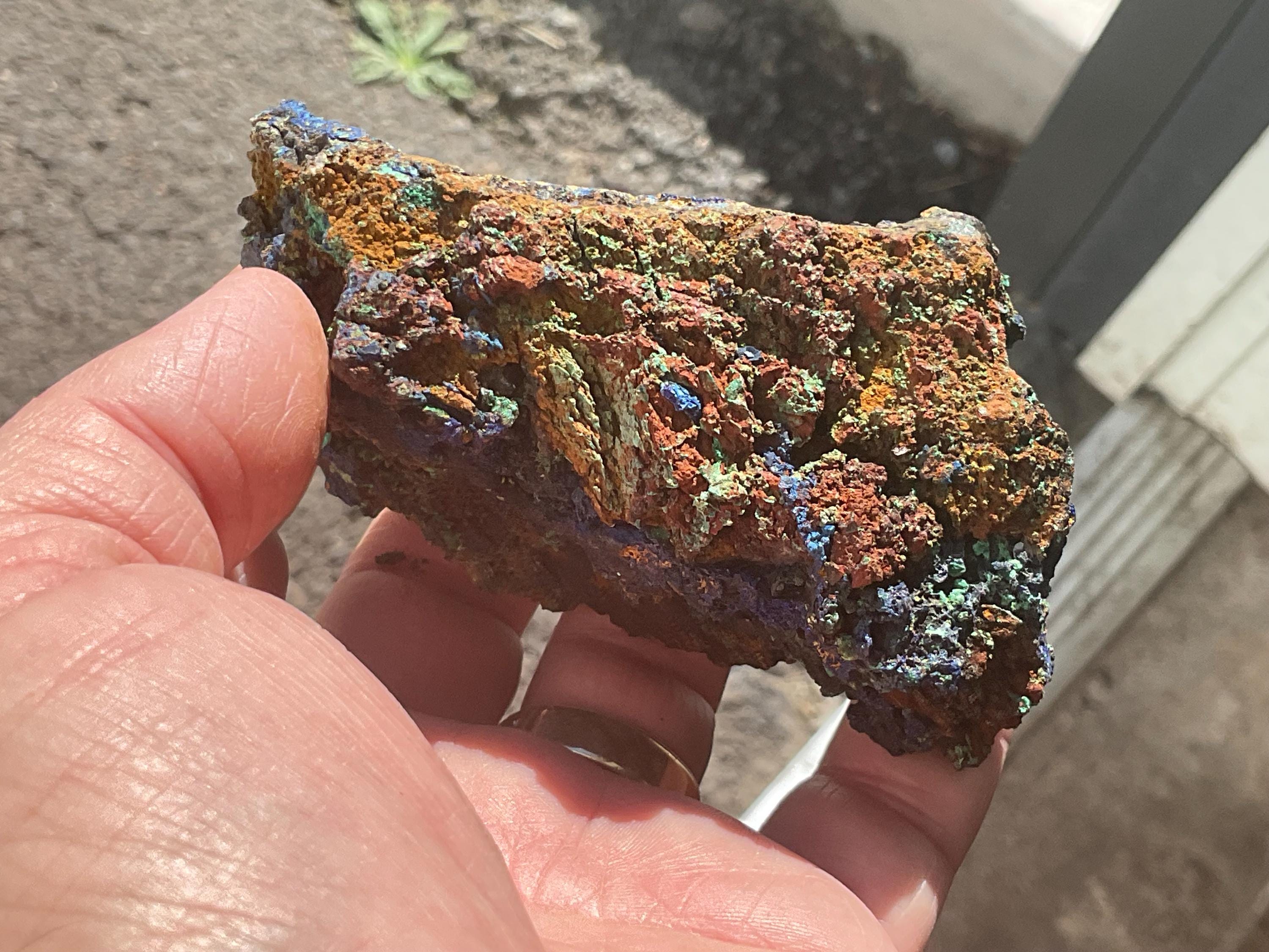 222g Azurite with Malachite Specimen 6B from Anhui, China