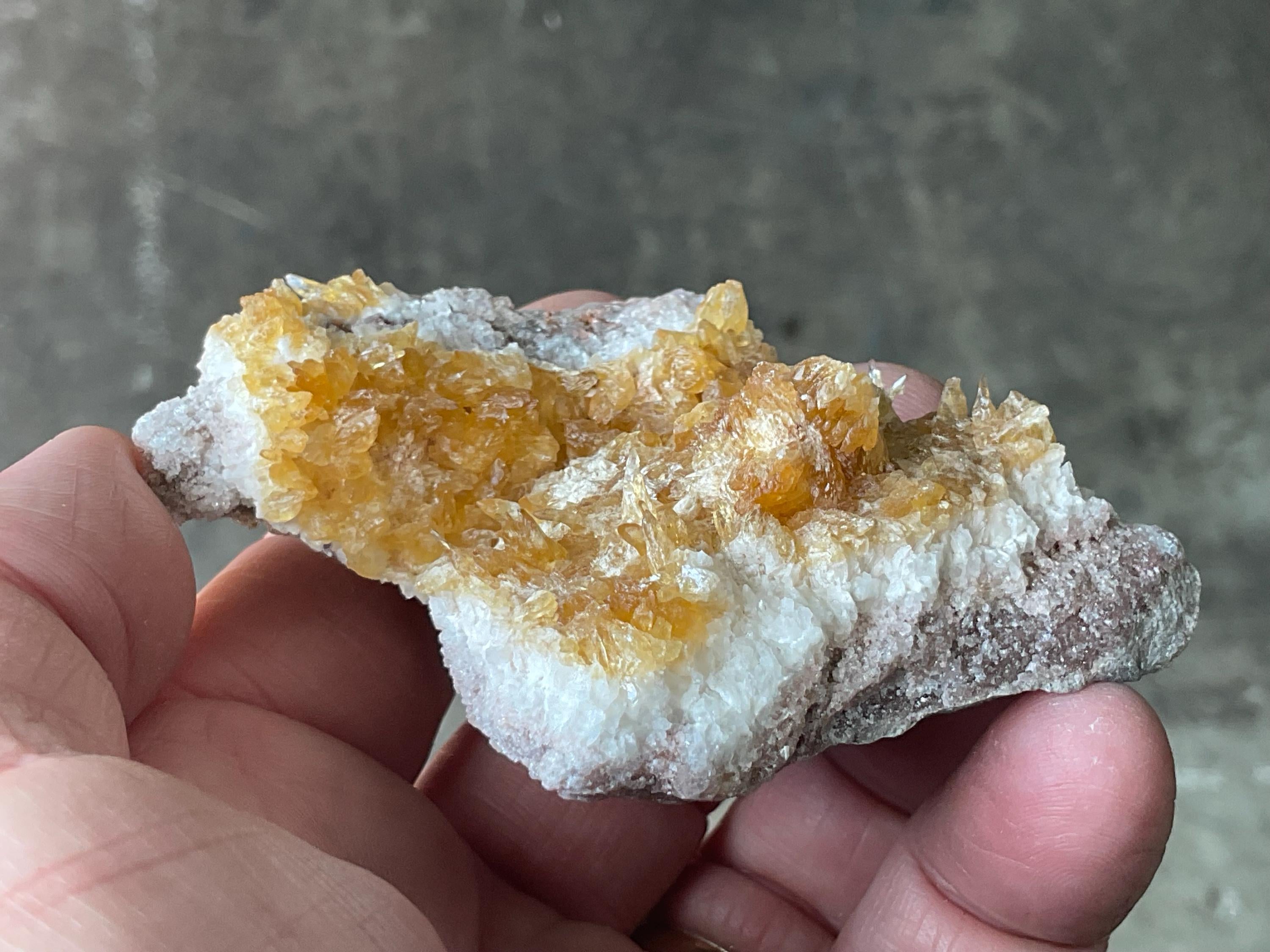 94g Amber Calcite Specimen 3B from Guizhou, China