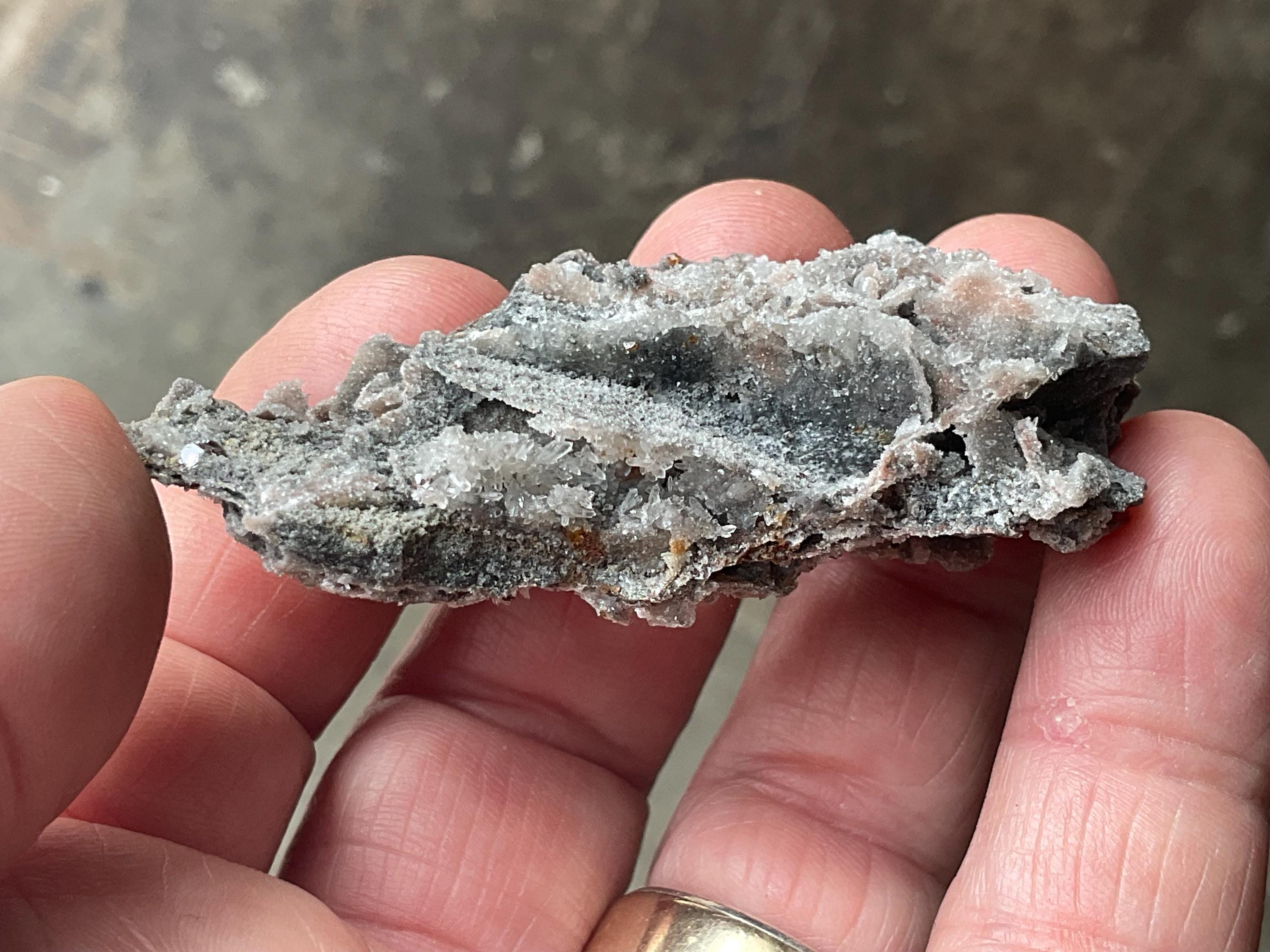 20g Sphalerite, Garnet, Galena Quartz Specimen 5A from Hunan, China