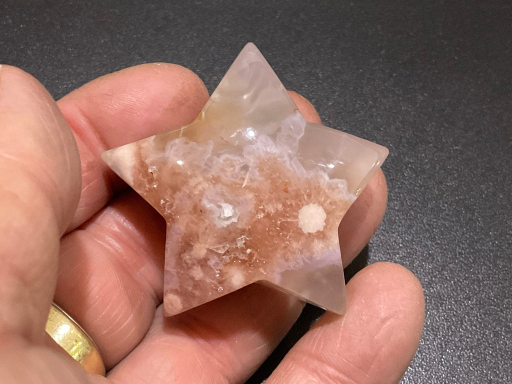 40g Flower Agate Star 4C