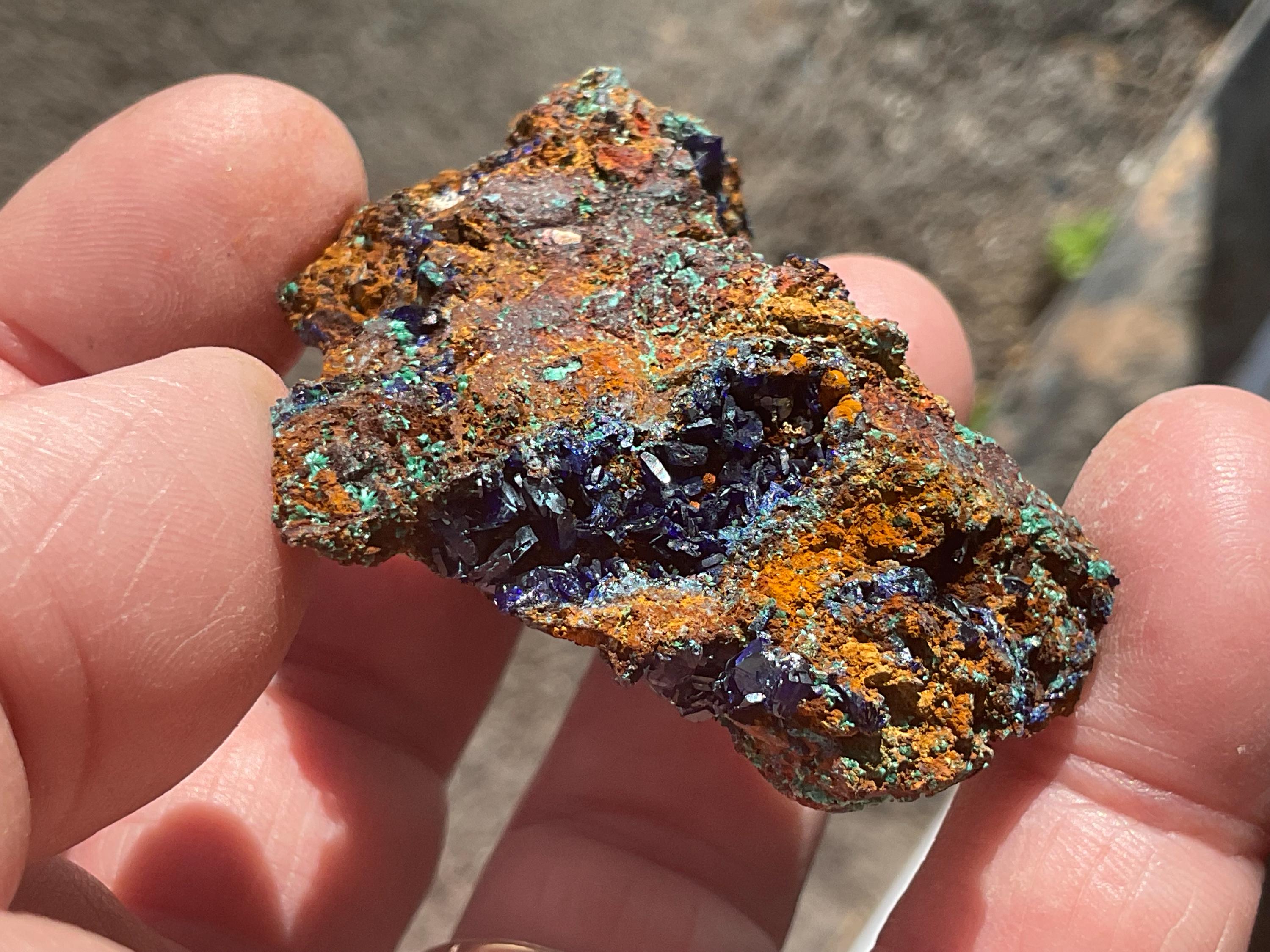 38g Azurite with Malachite Specimen 2B from Anhui, China