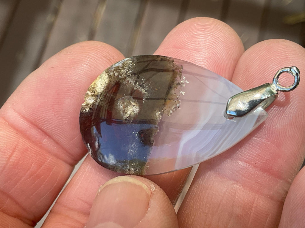 6g Moss Agate Pendant 3B