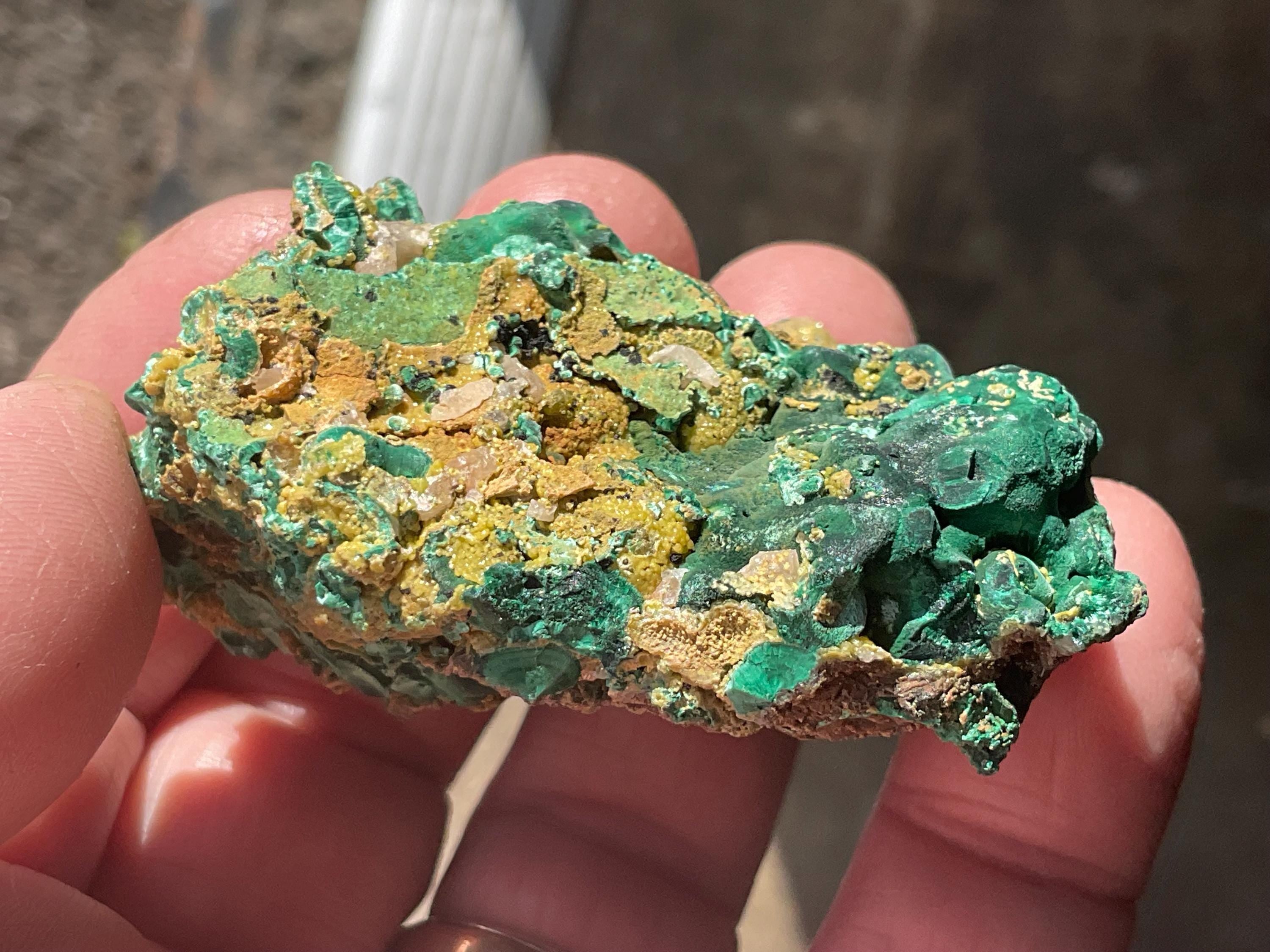 118g Australian Malachite, Cerussite and Pyromorphite Specimen 4B