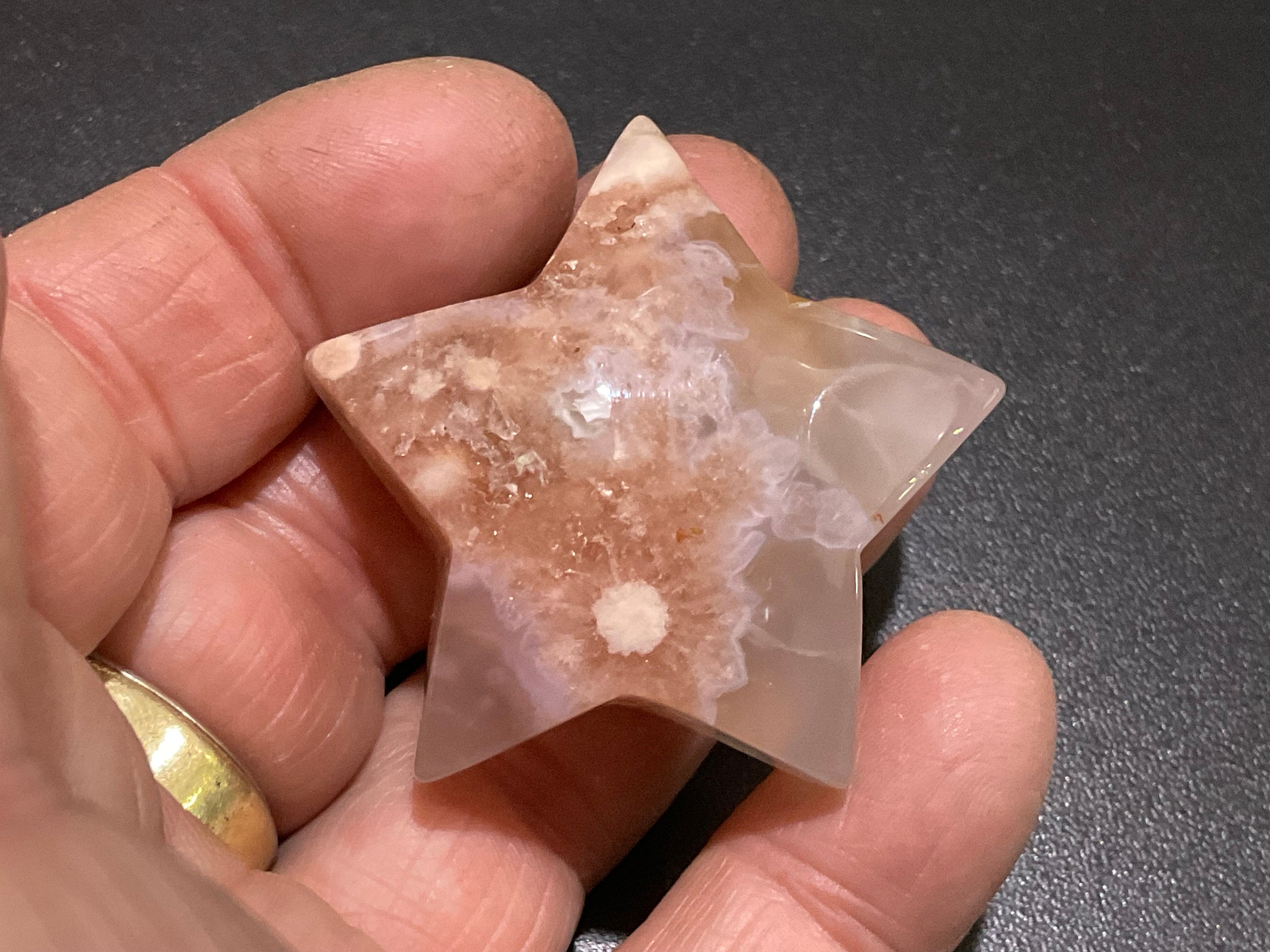 40g Flower Agate Star 4C