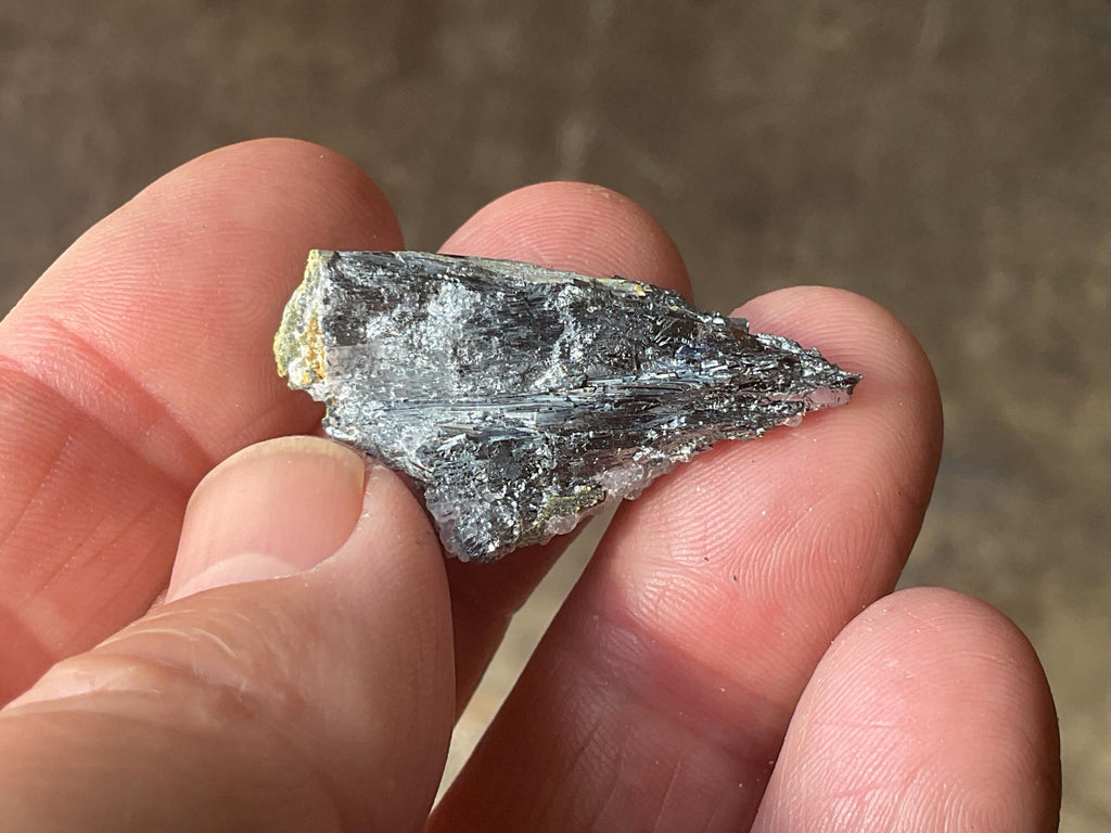 8g Botryoidal Fluorite and Valentinite on Stibnite Specimen 3C from Jiangxi, China