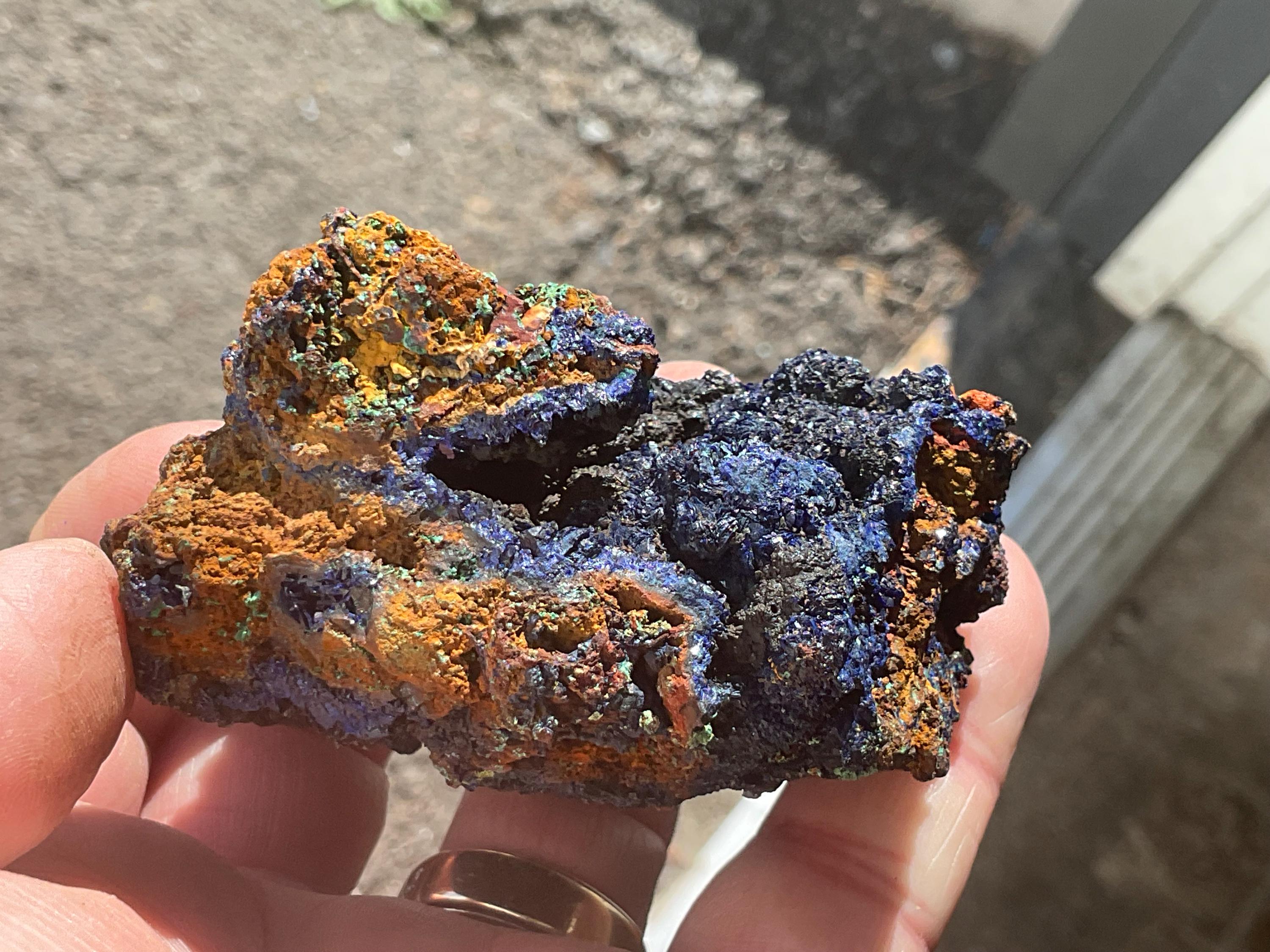 198g Azurite with Malachite Specimen 5B from Anhui, China