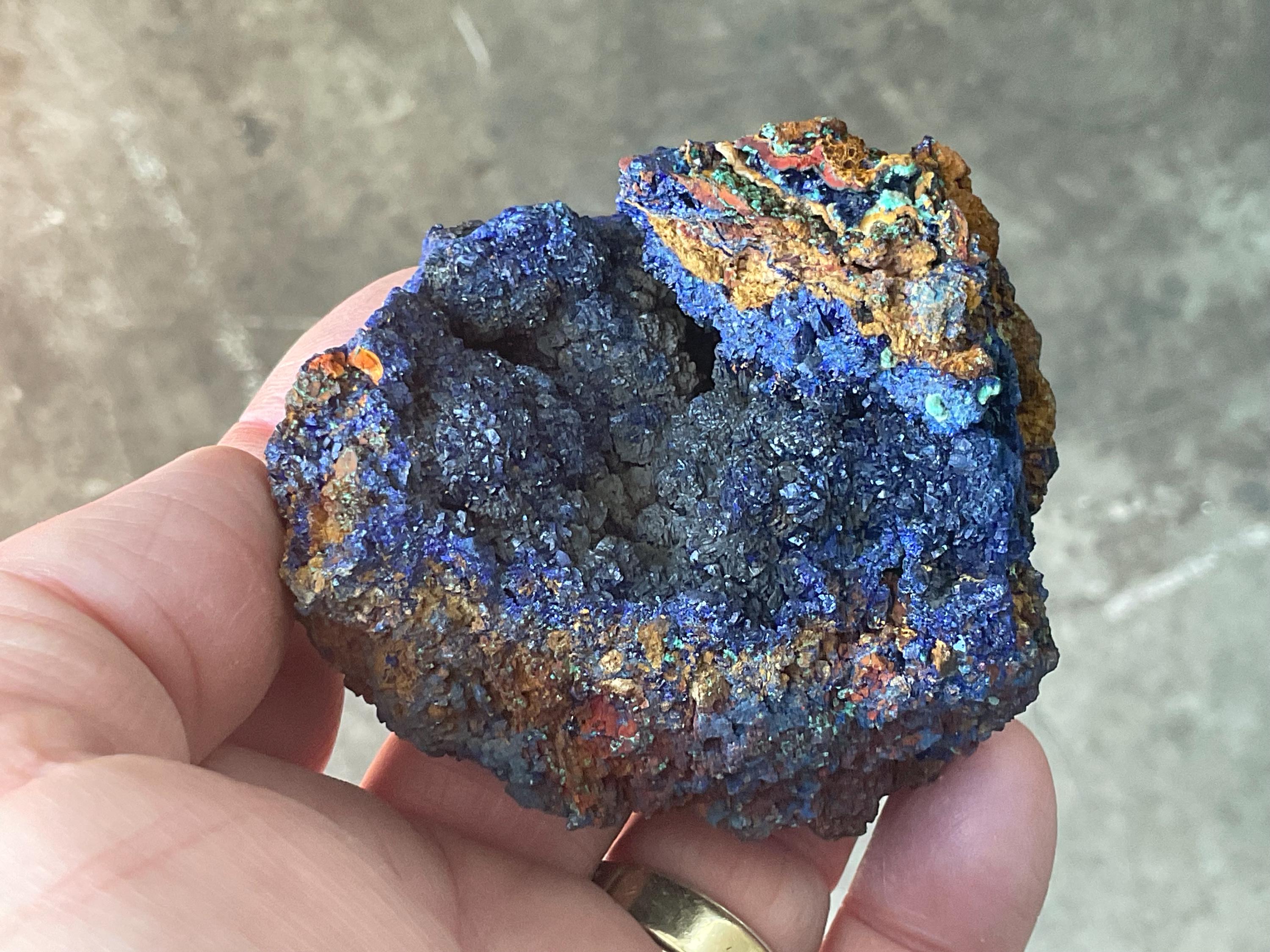 198g Azurite with Malachite Specimen 5B from Anhui, China