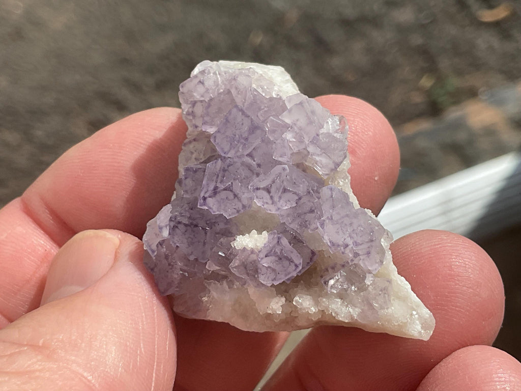 22g Lavender “QR Code” Fluorite Specimen 2B