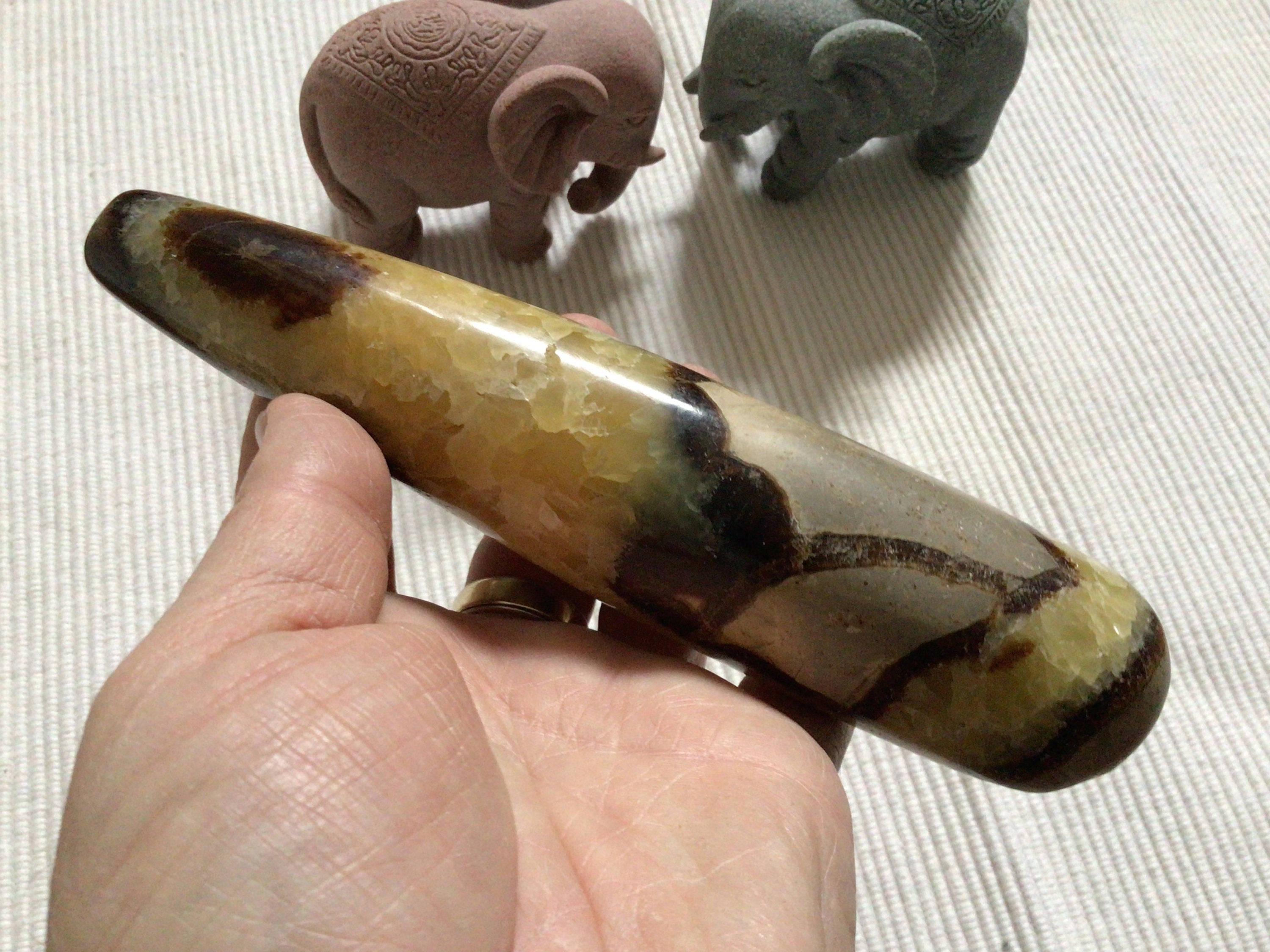 389g Madagascan Septarian Large Massage Wand C