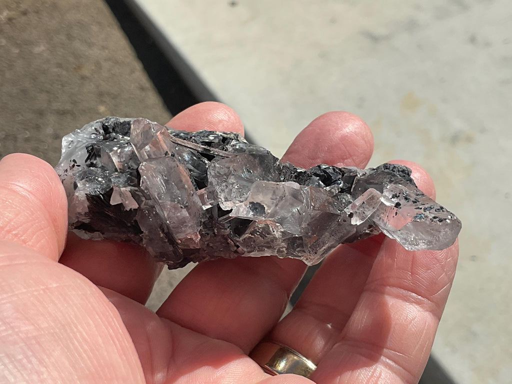 88g Specularite on Quartz Cluster 1B from Inner Mongolia