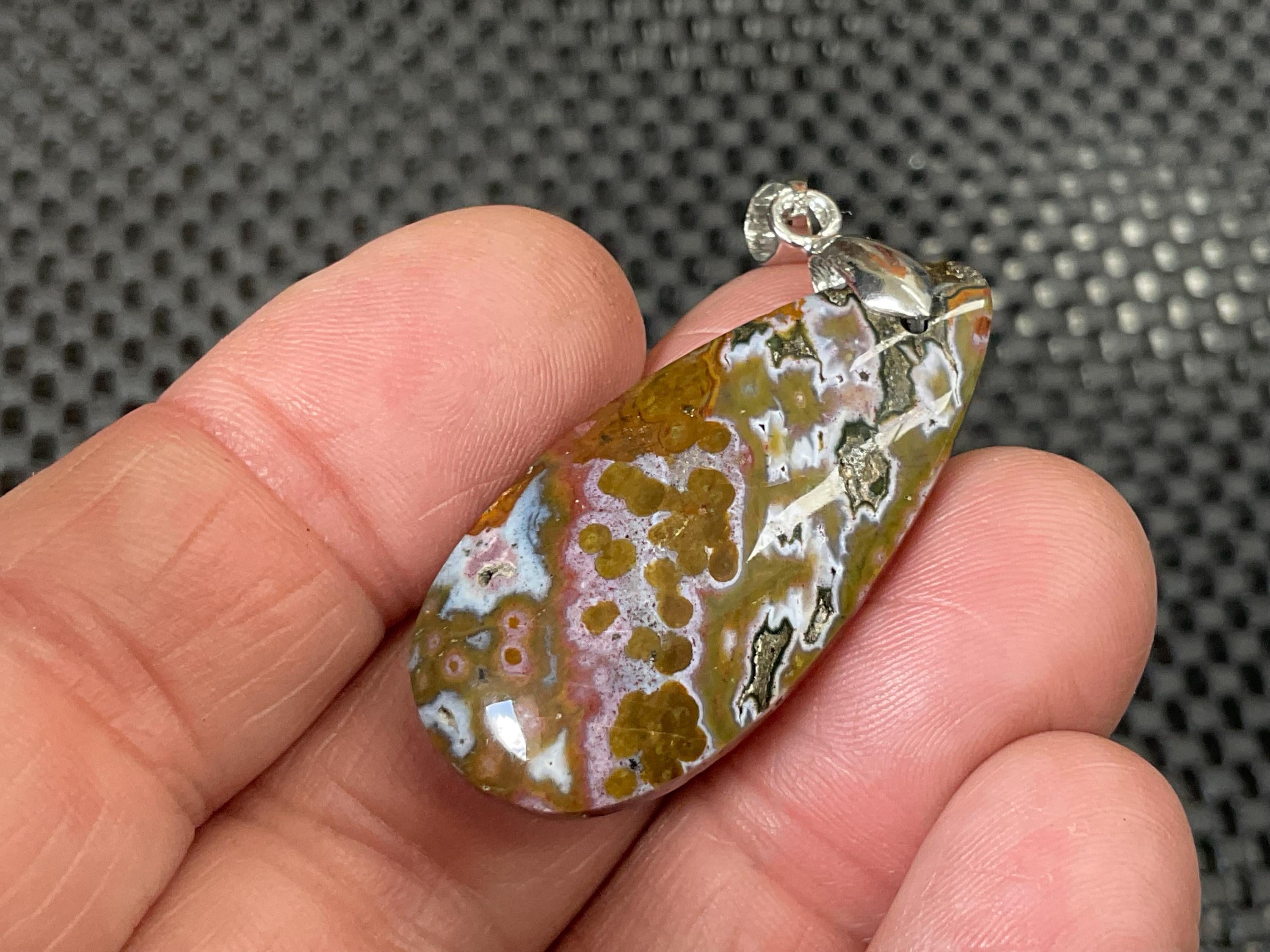 8g Ocean Jasper Pendant 2A