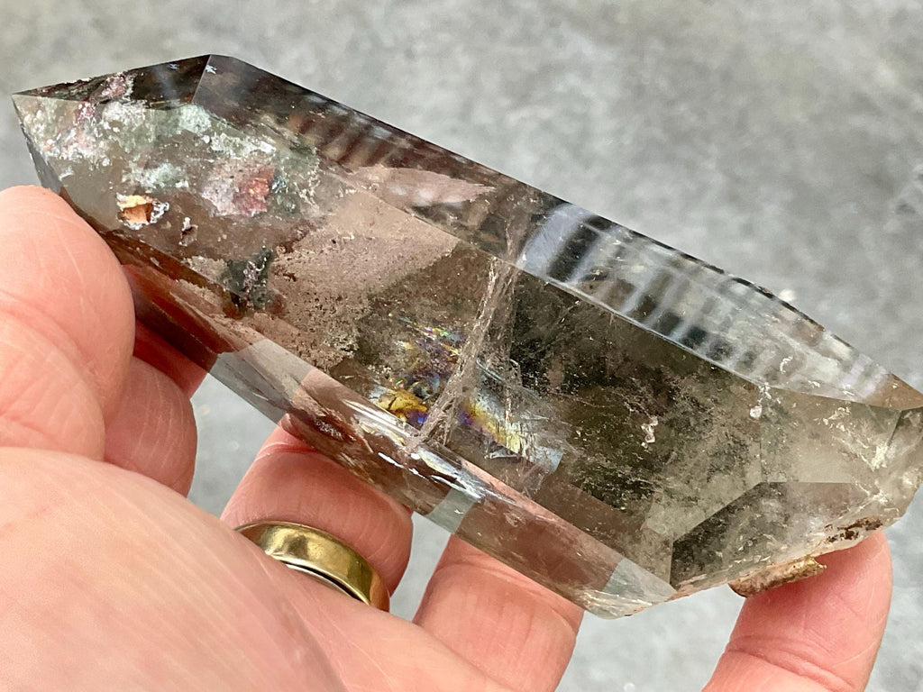 260g Garden Quartz Polished with stand Point 2B