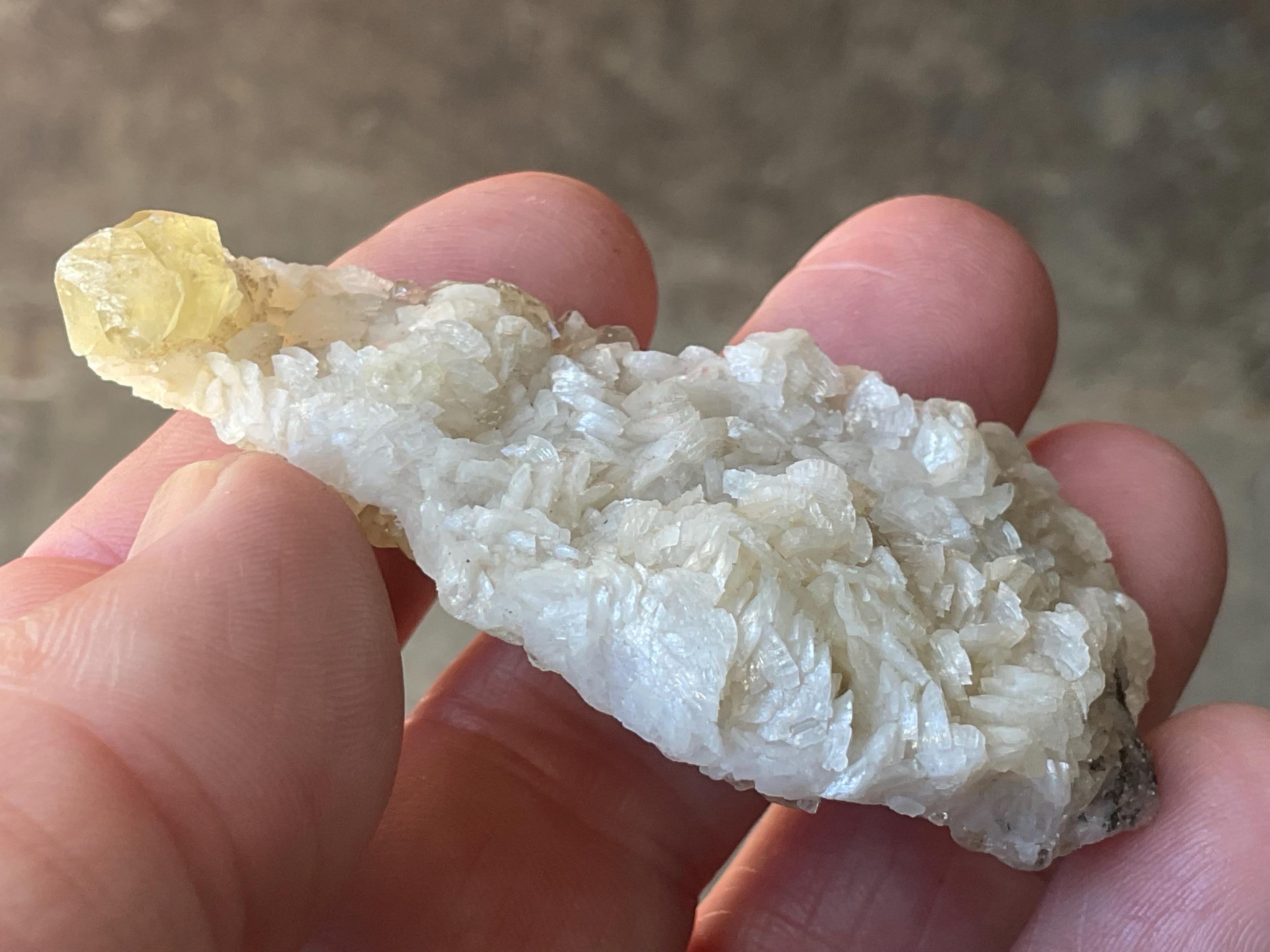 34g Multi Generational Calcite Specimen B from Hunan, China