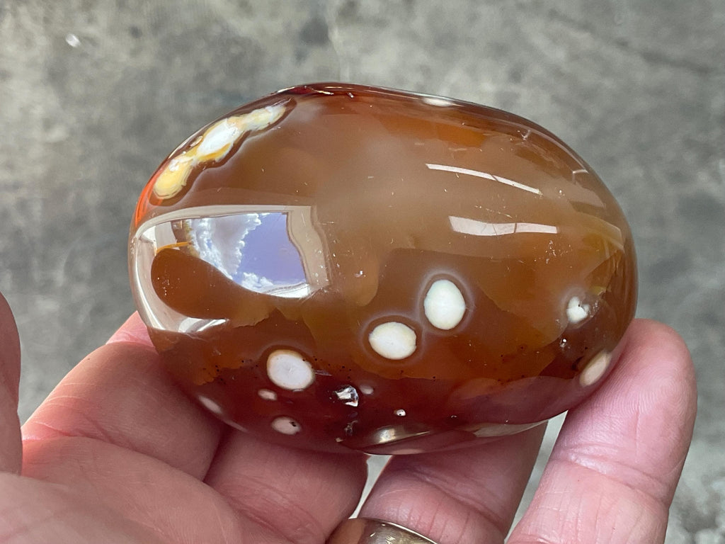 194g Carnelian Orca Palmstone 8A
