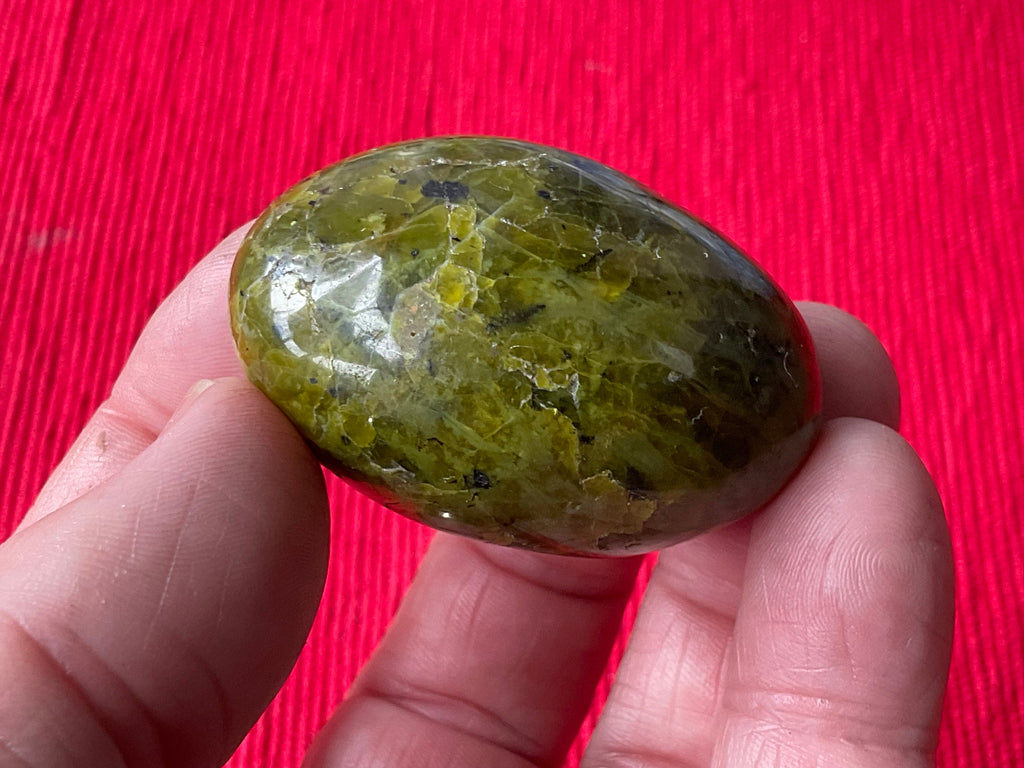59g Green Common Opal Palmstone 2B