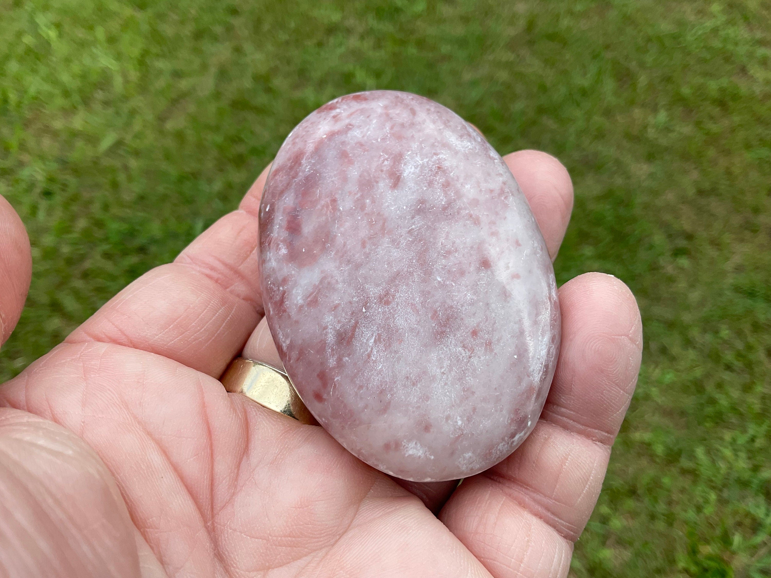 83g Pakistan Strawberry Jasper Palmstone 5C