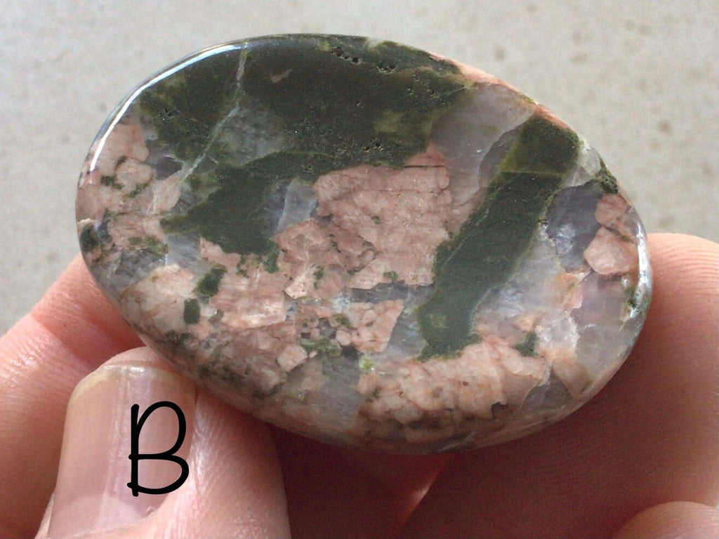 Unakite Thumb Stone/Worry Stone Group 10