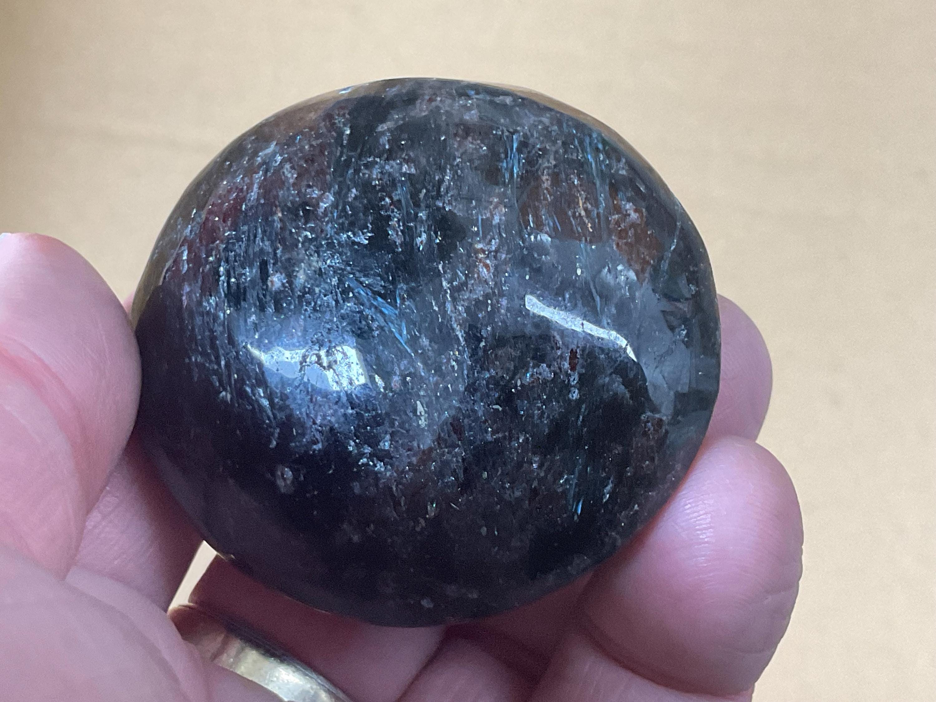 122g Arfvedsonite with Minor Eudialyte Palmstone 11C
