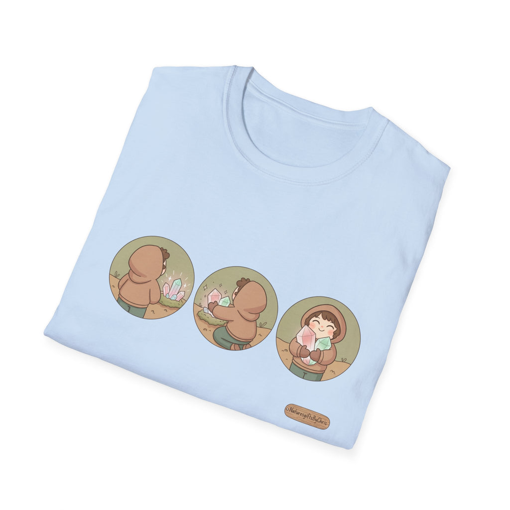 Women’s Tee Cute Three-Panel Crystal Find