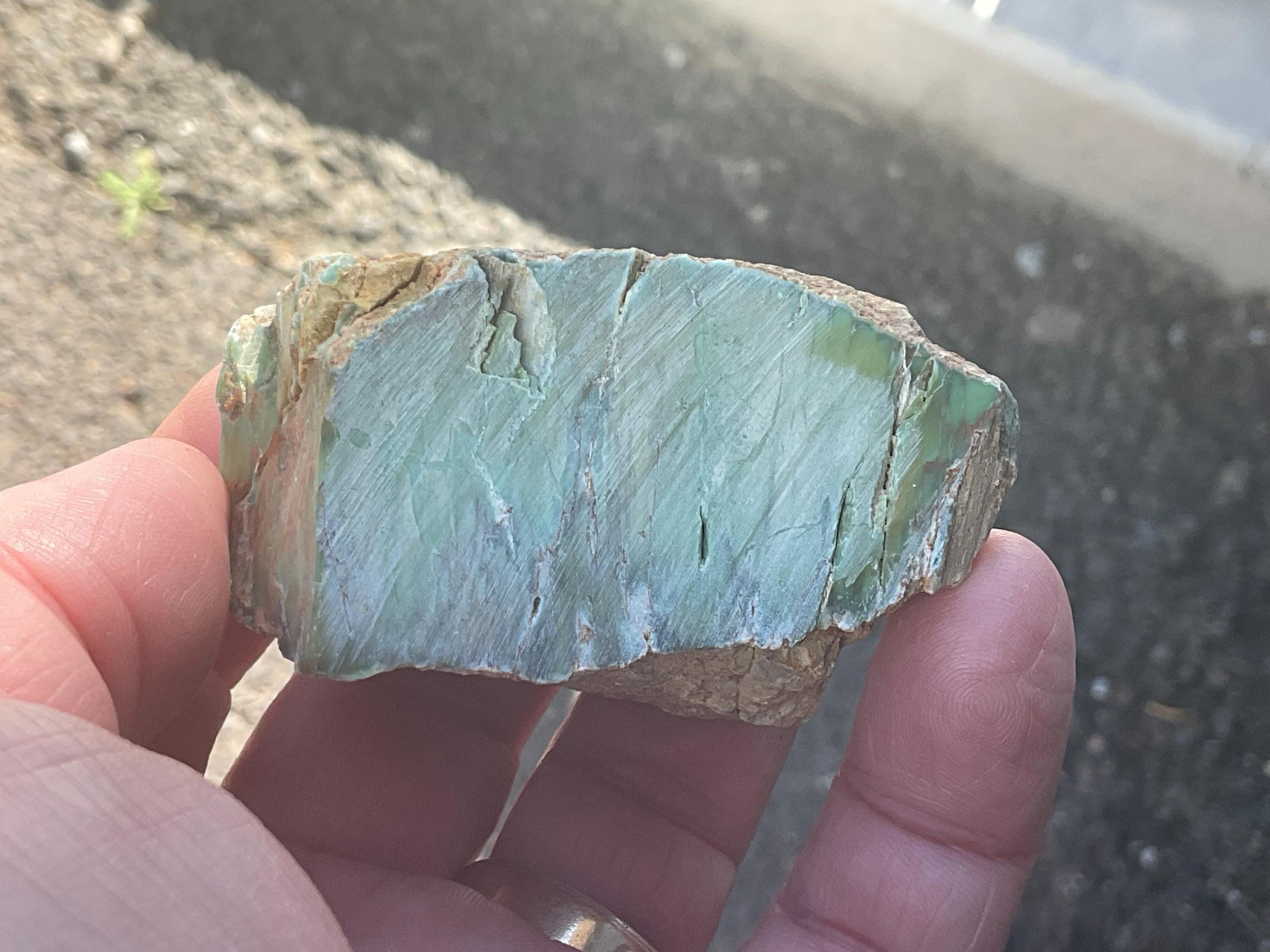 112g Sliced Western Australian Variscite Piece 1B