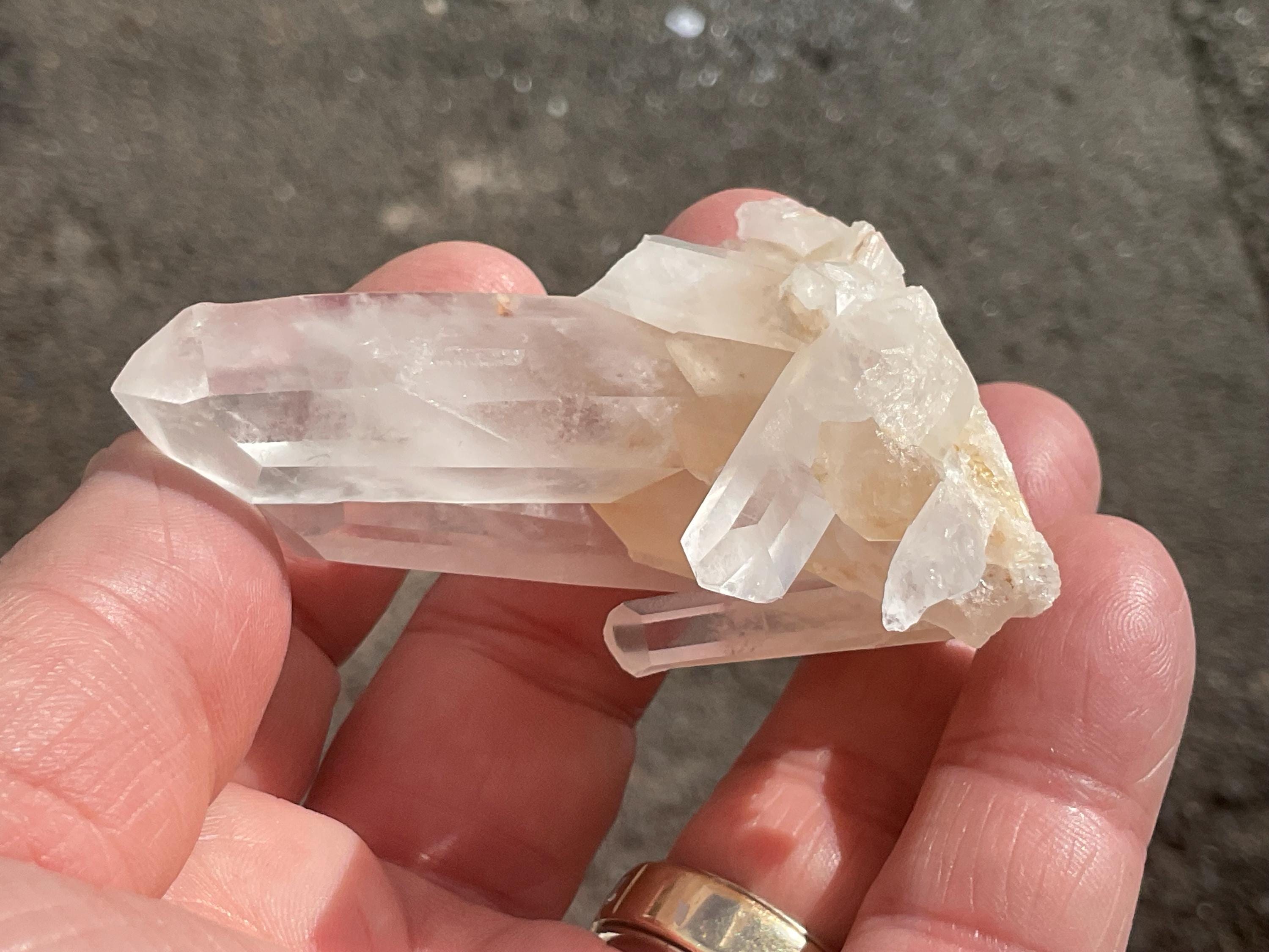 72g Madagascan Natural Clear Quartz Cluster