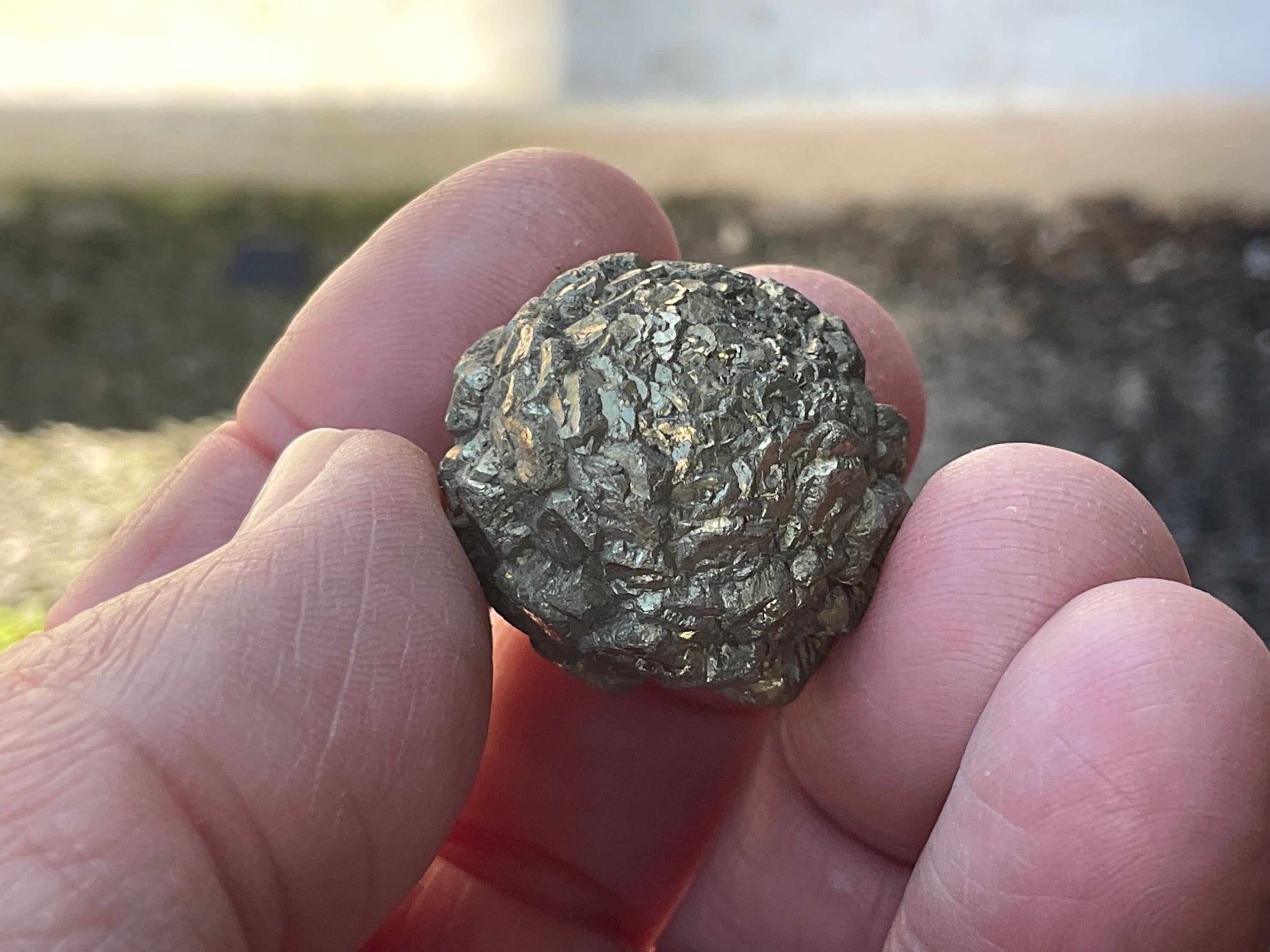 28g Natural Indonesian Pyrite after Marcasite Nodule 2A