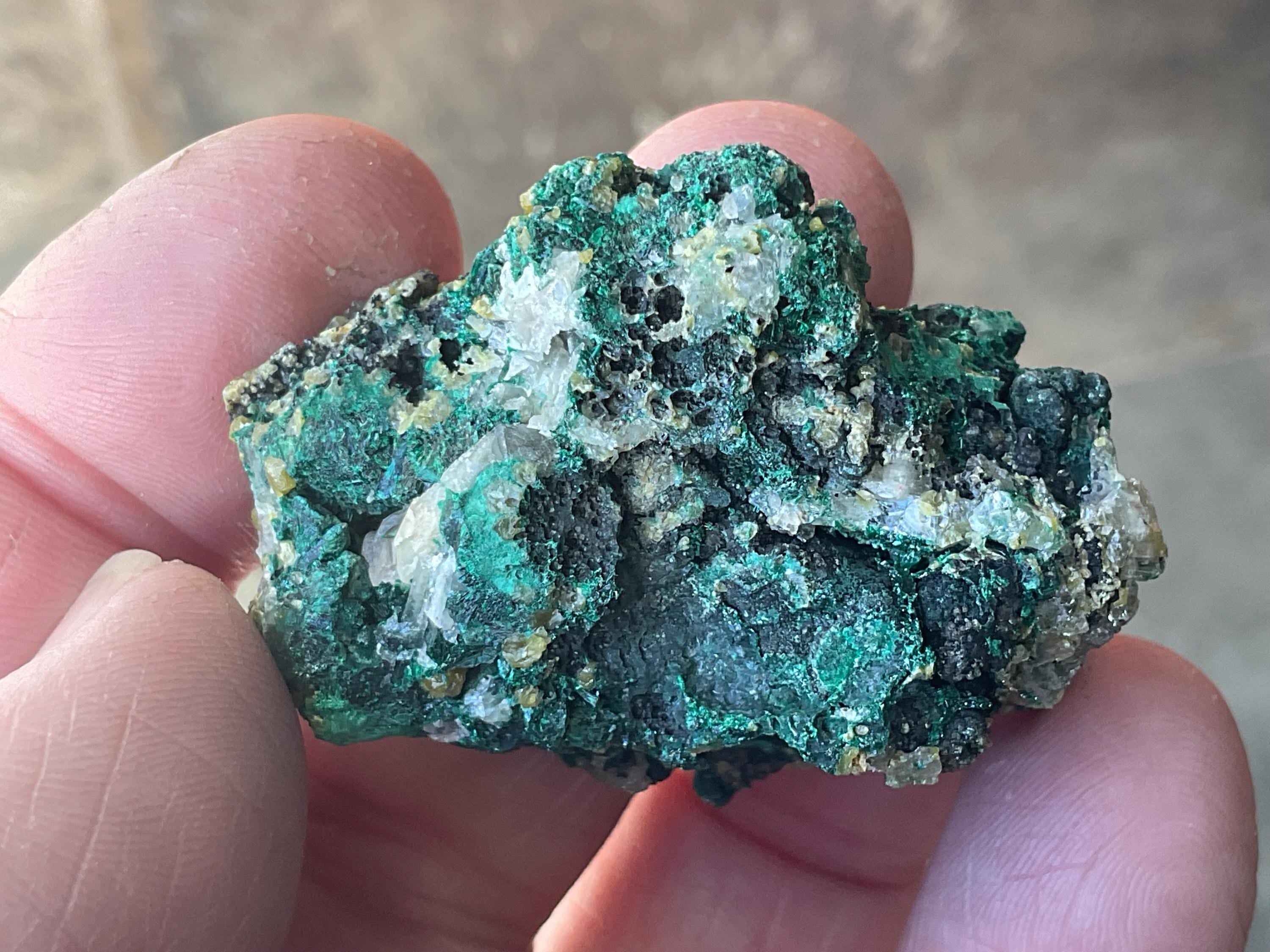 44g Australian Malachite, Cerussite and Pyromorphite Specimen 3A from Rum Jungle