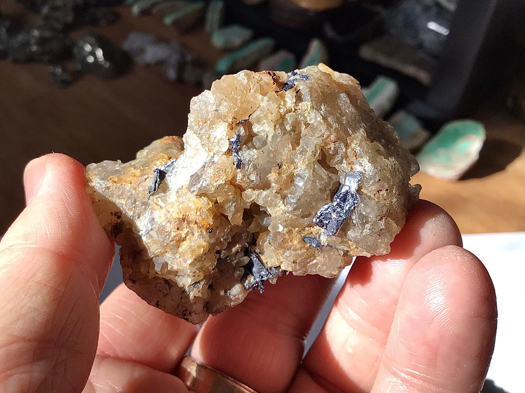 96g Australian Molybdenite Specimen 2D