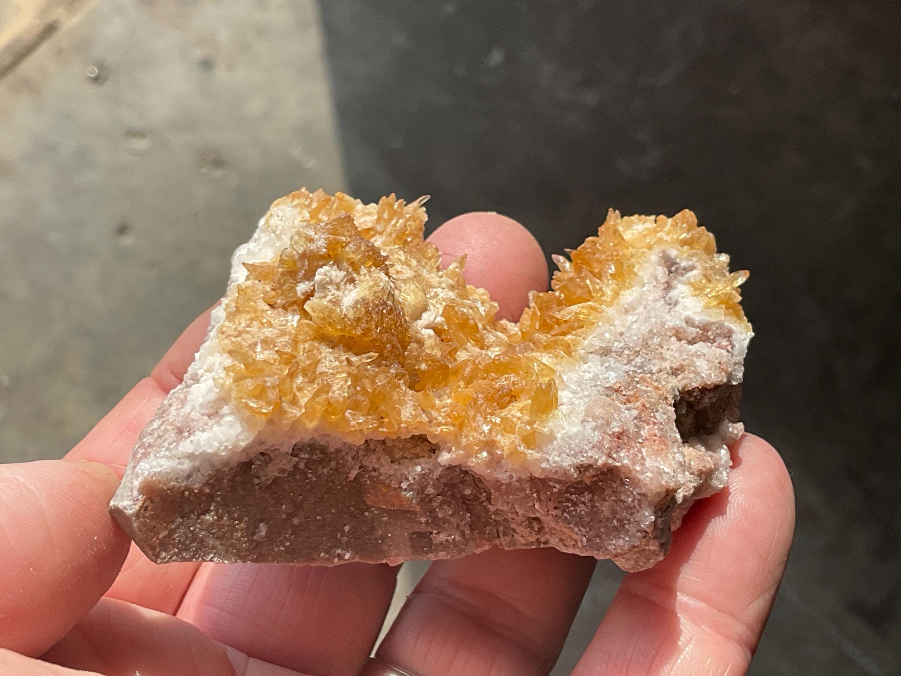 94g Amber Calcite Specimen 3B from Guizhou, China