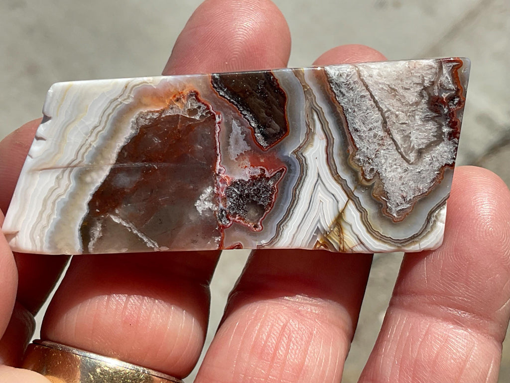 42g Mexican Crazy Lace Agate Freeform 10B