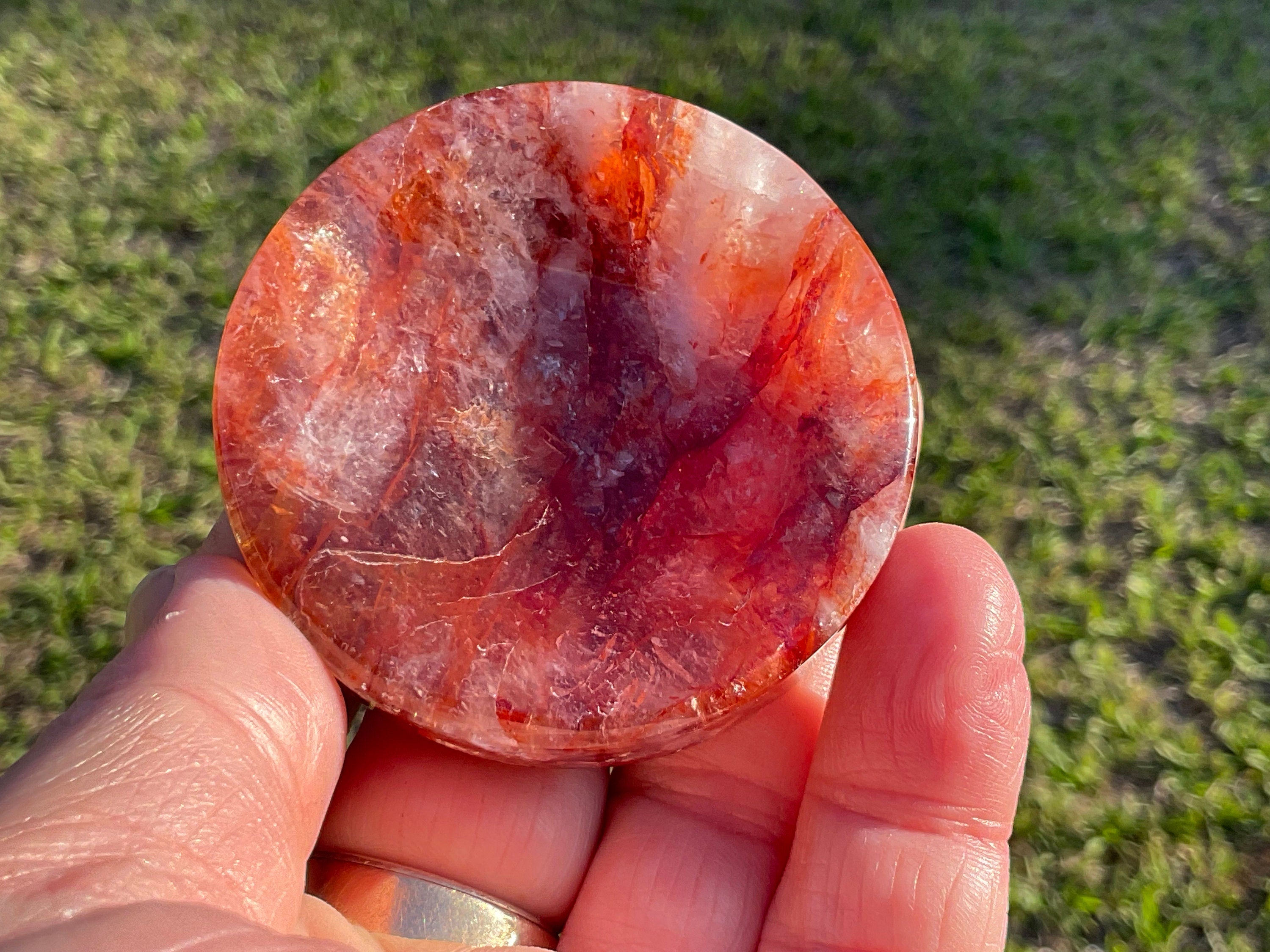 79g Fire Quartz Trinket Tray E