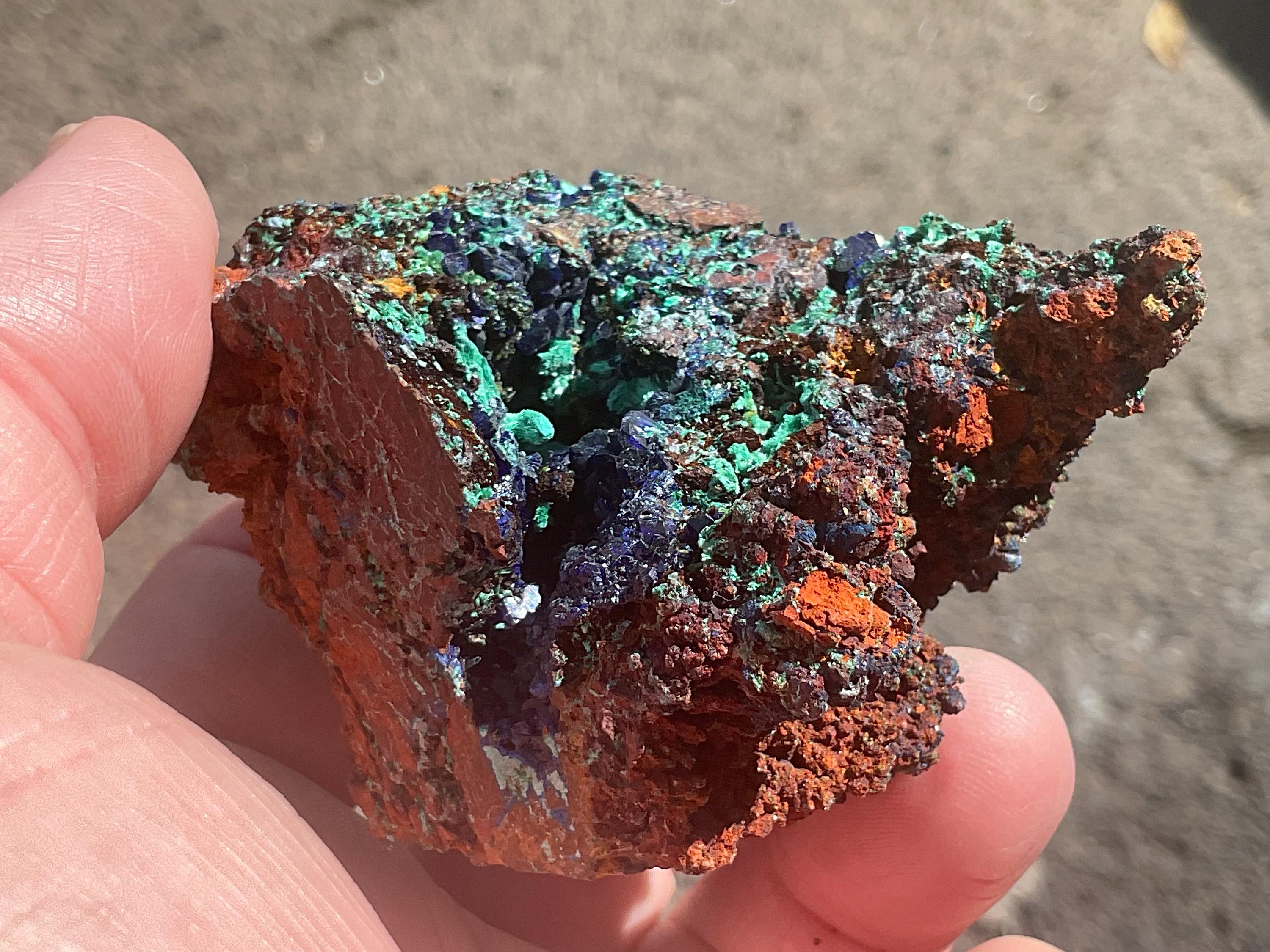 158g Azurite with Malachite Specimen 4A from Anhui, China