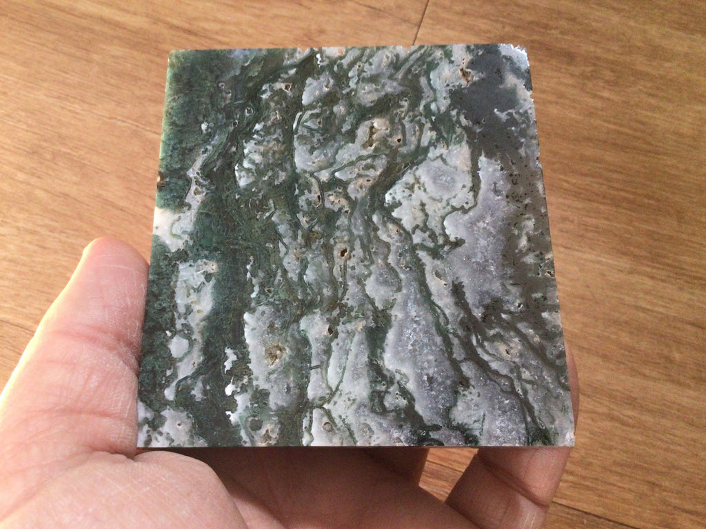 164g Moss Agate Polished Slab 1B