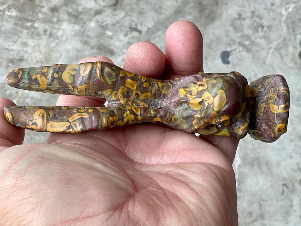 160g Fruit Jasper “Weeping Angel” Carving