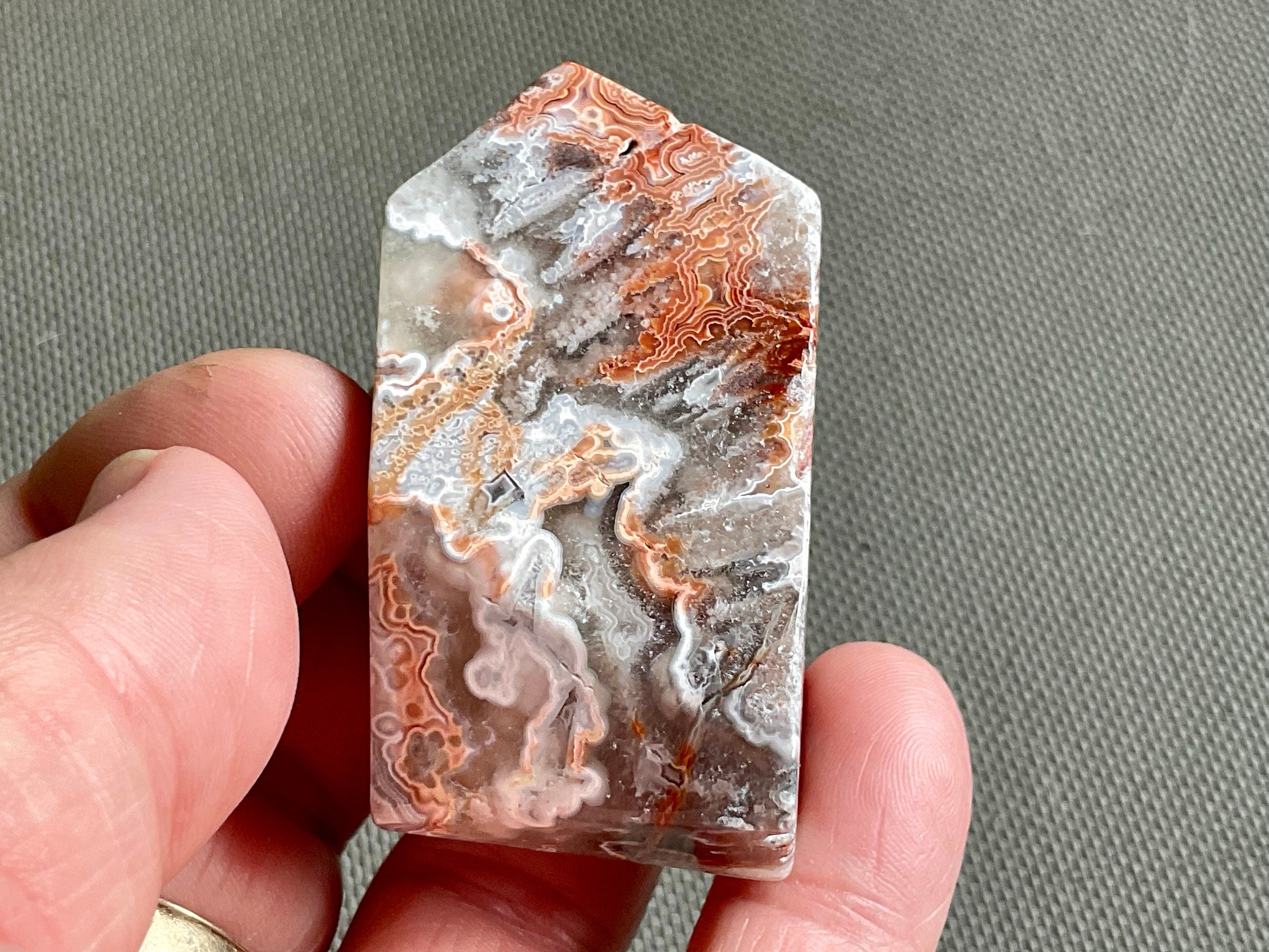 81g Mexican Crazy Lace Agate Freeform 5A