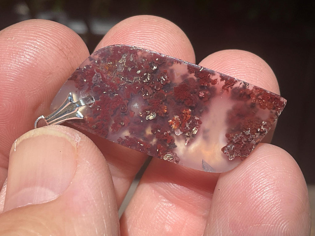 4g Moss Agate Pendant 1A
