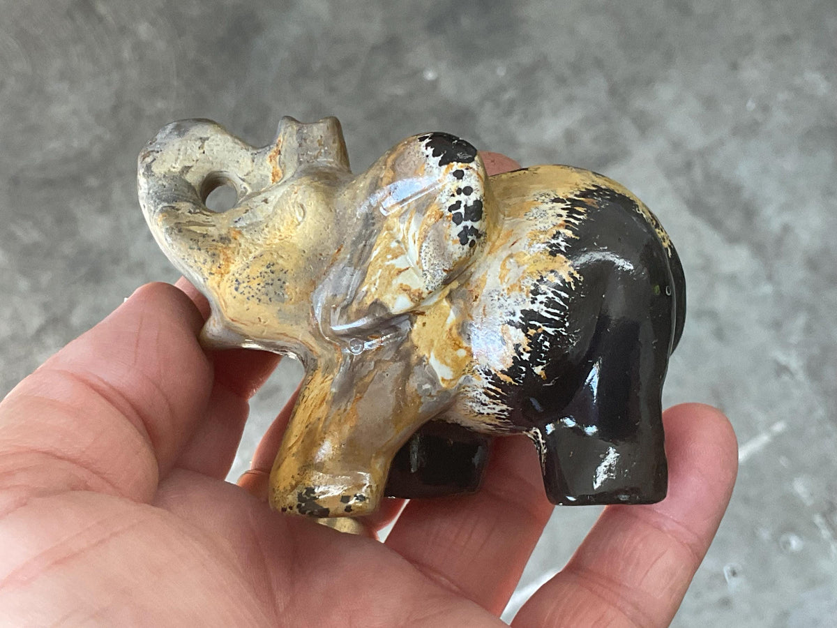 154g Picture/Desert Jasper Elephant A