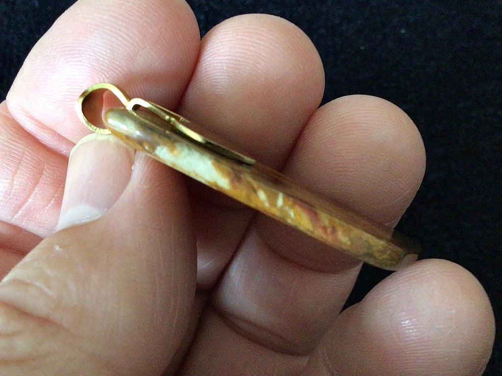 5g Petrified Wood Tumble Pendant 2B