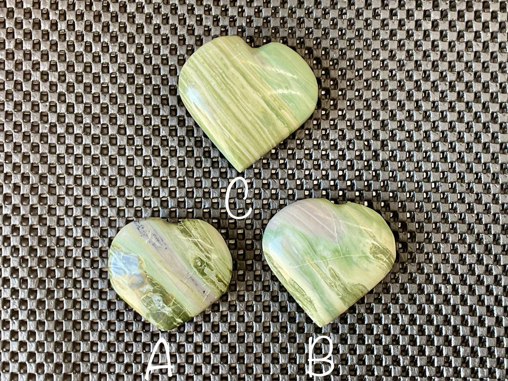 100g Jasper with Common Opal Heart B